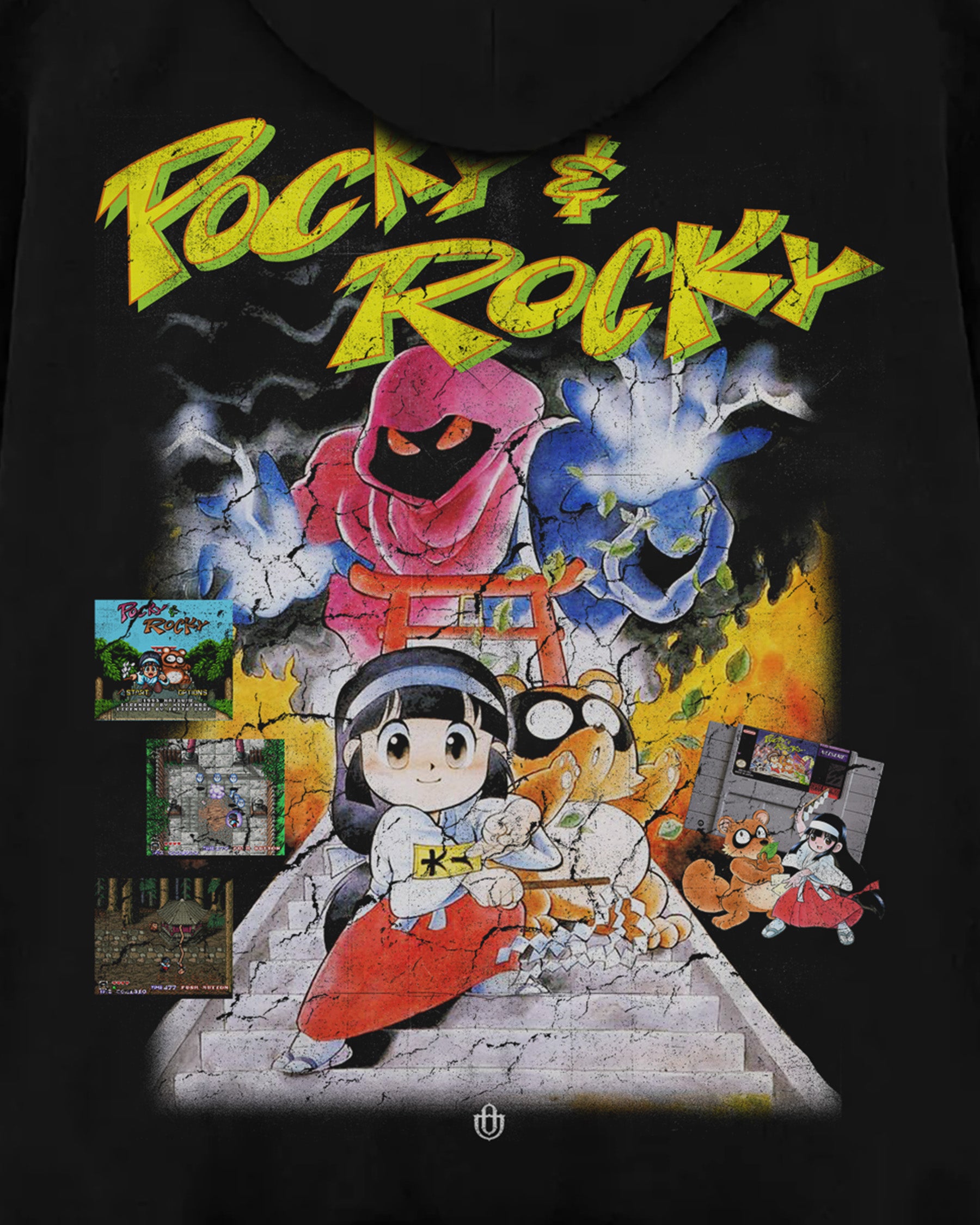 Video Games 'Pocky & Rocky' Oversized Hoodie