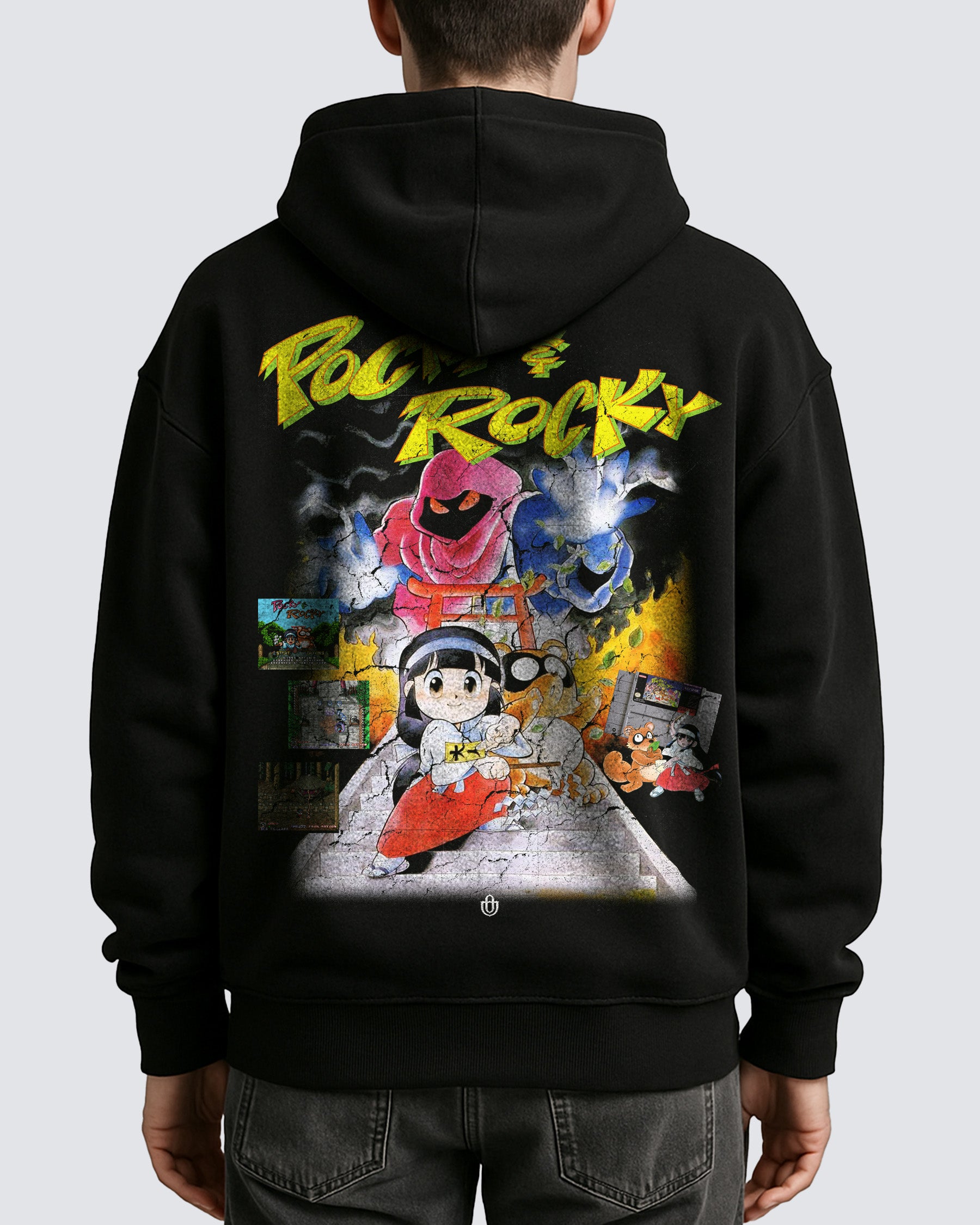 Video Games 'Pocky & Rocky' Oversized Hoodie