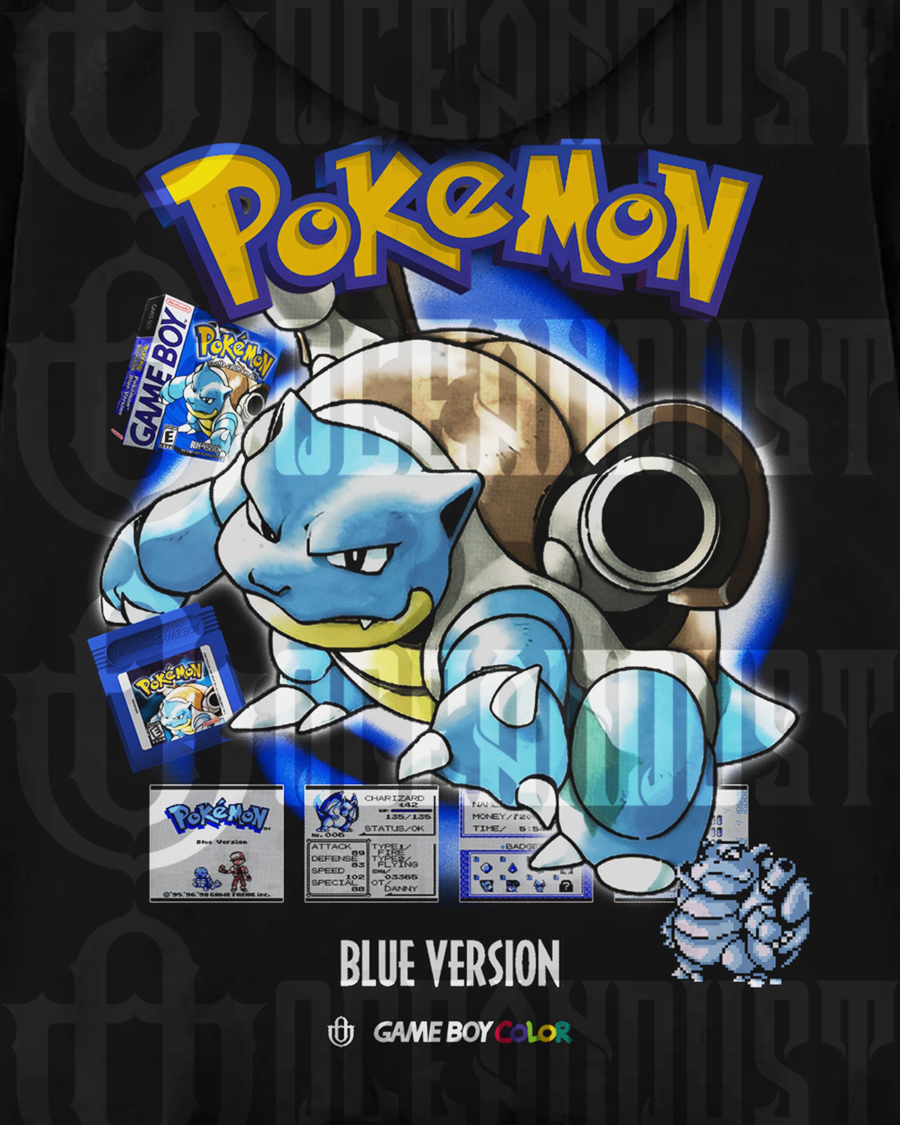 Video Games 'Pokémon Blue Version' Oversized Hoodie