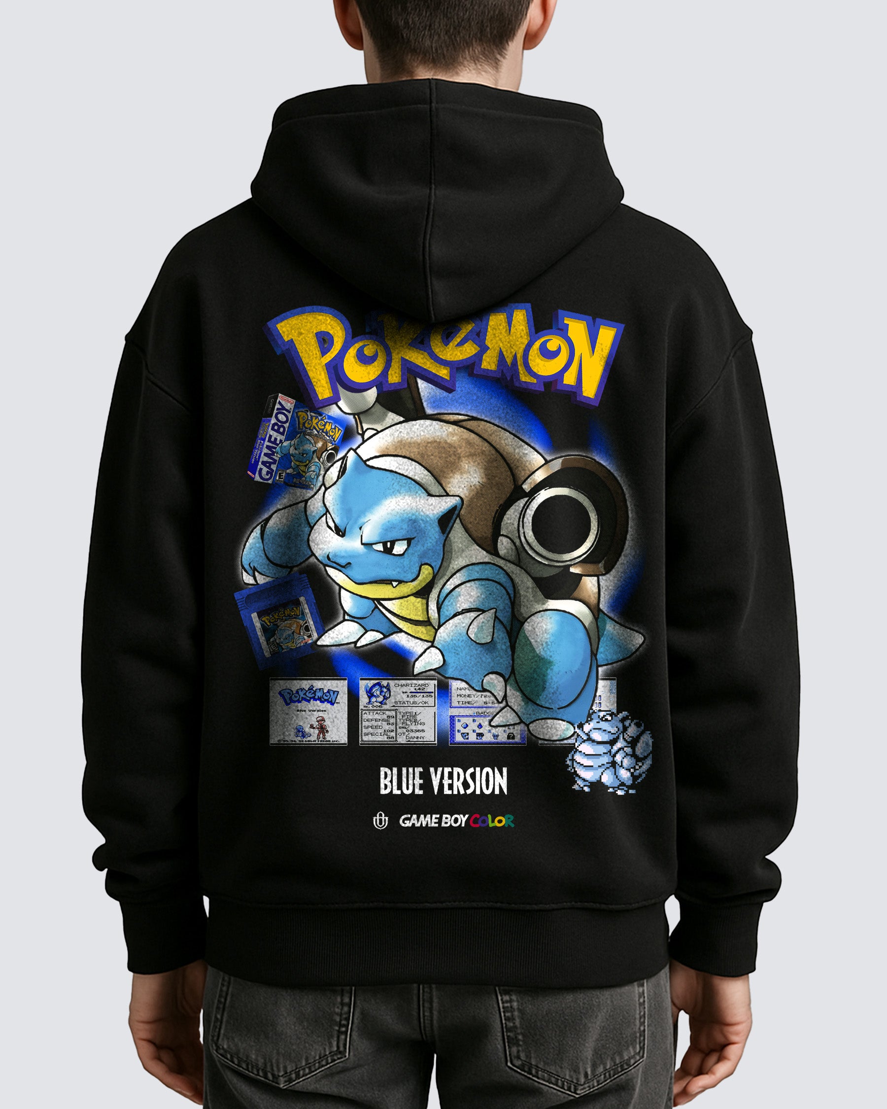 Video Games 'Pokémon Blue Version' Oversized Hoodie