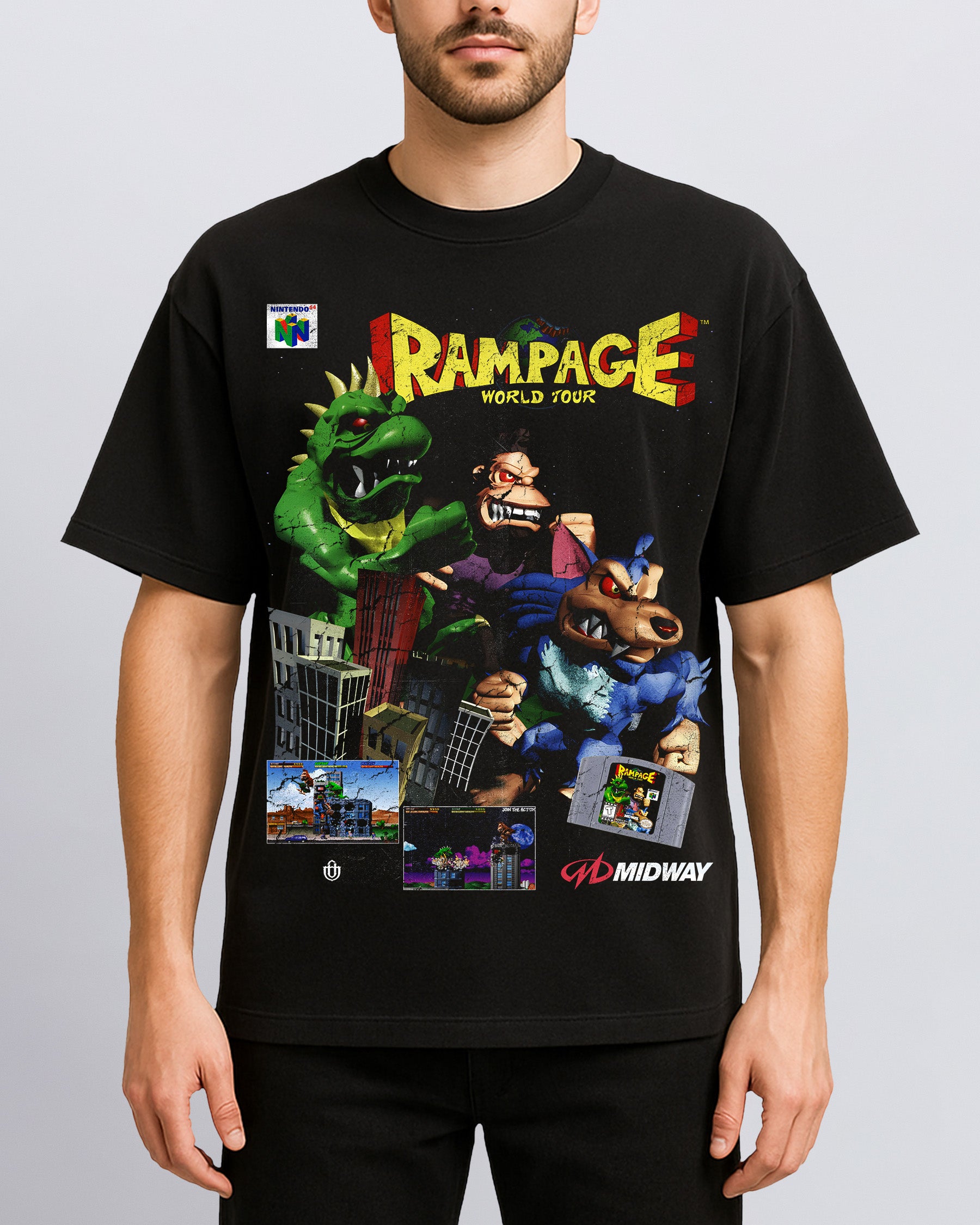 Video Games 'Rampage World Tour 64' T-Shirt