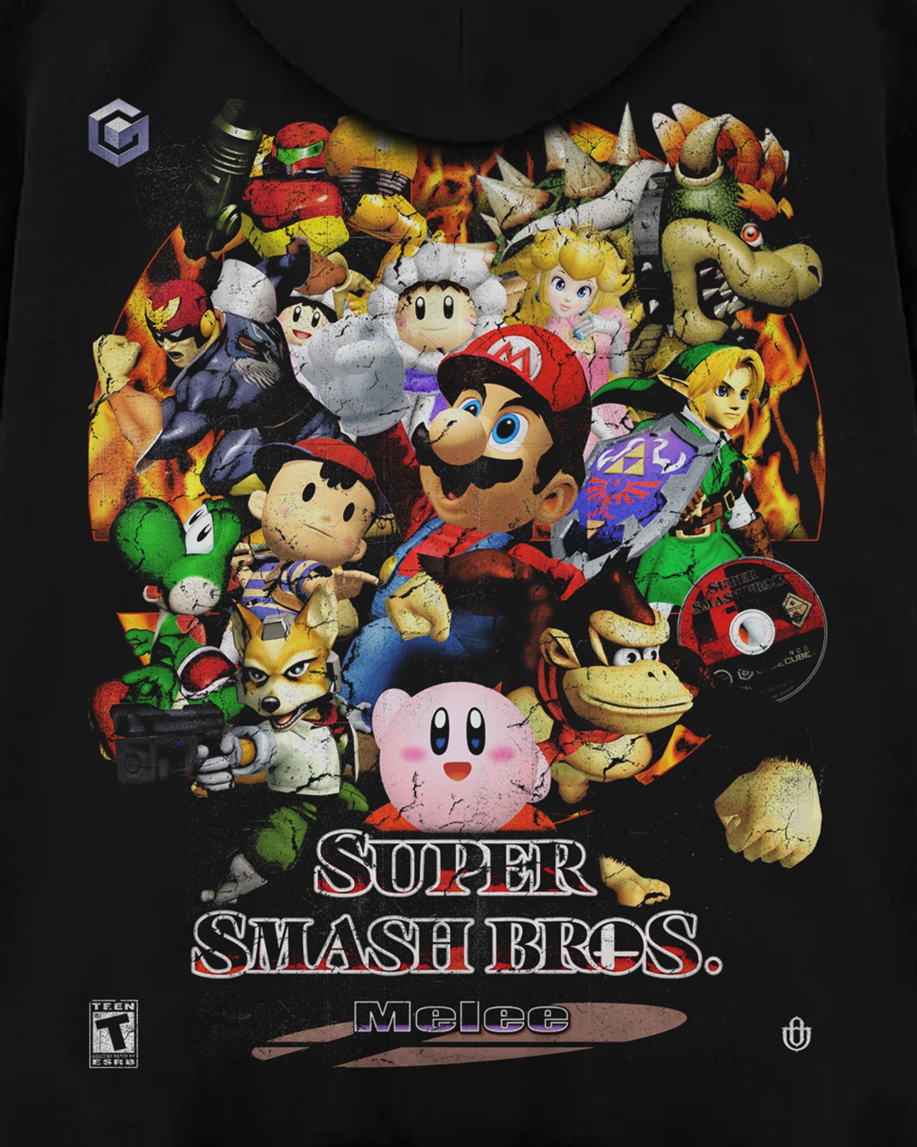 Video Games 'Smash Bros Melee' Oversized Hoodie