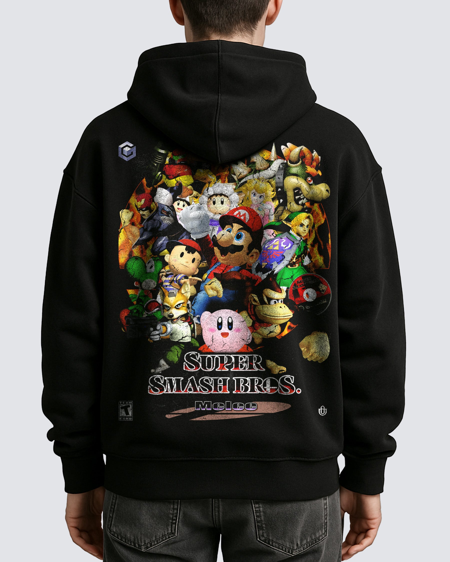 Video Games 'Smash Bros Melee' Oversized Hoodie