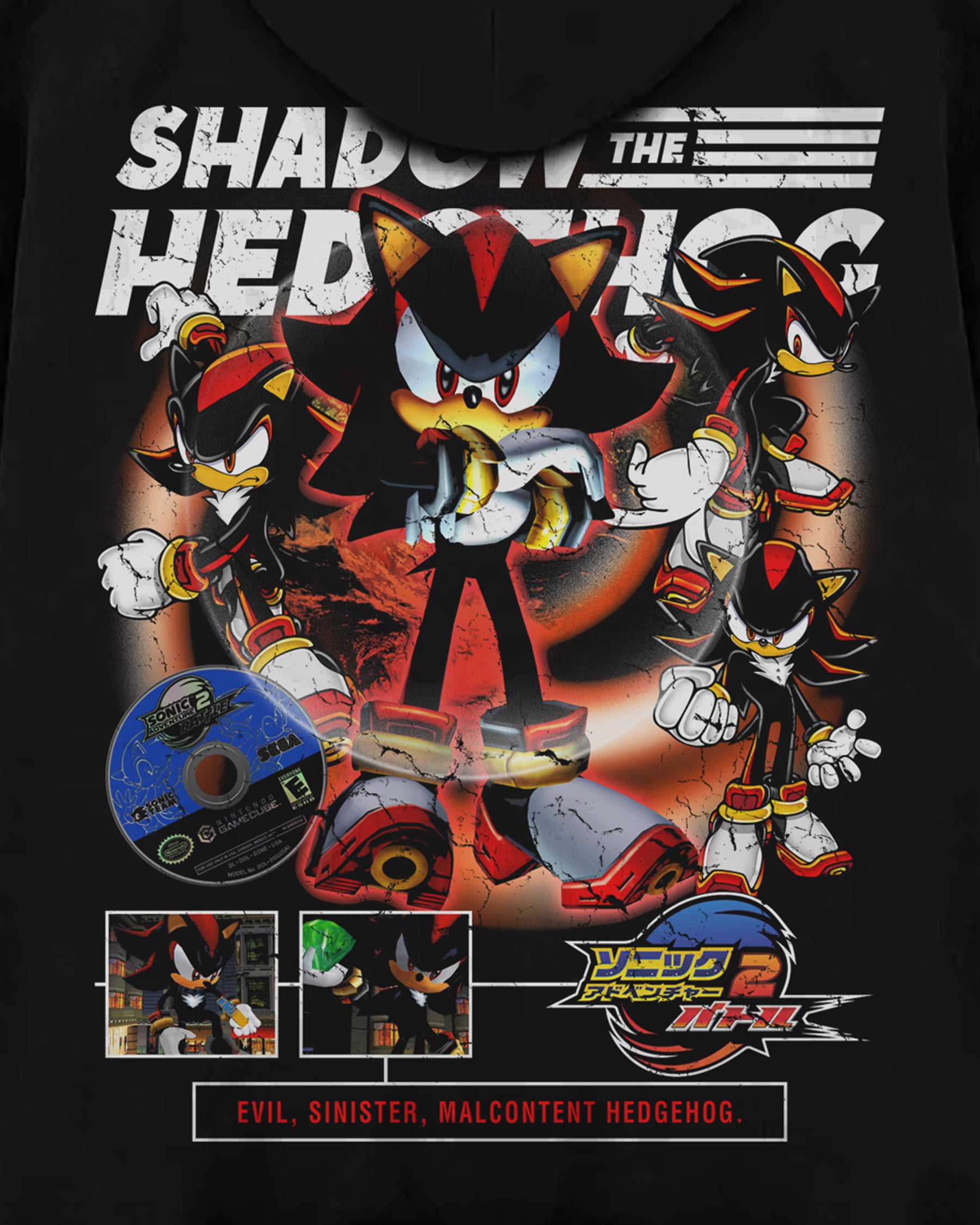 Video Games 'Sonic Adventure 2 Battle: Shadow The Hedgehog' Oversized Hoodie