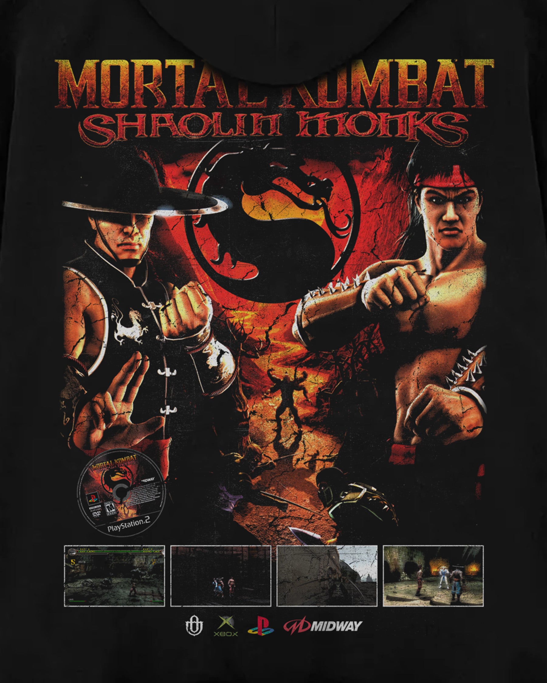 Video Game 'Mortal Kombat: Shaolin Monks' Oversized Hoodie