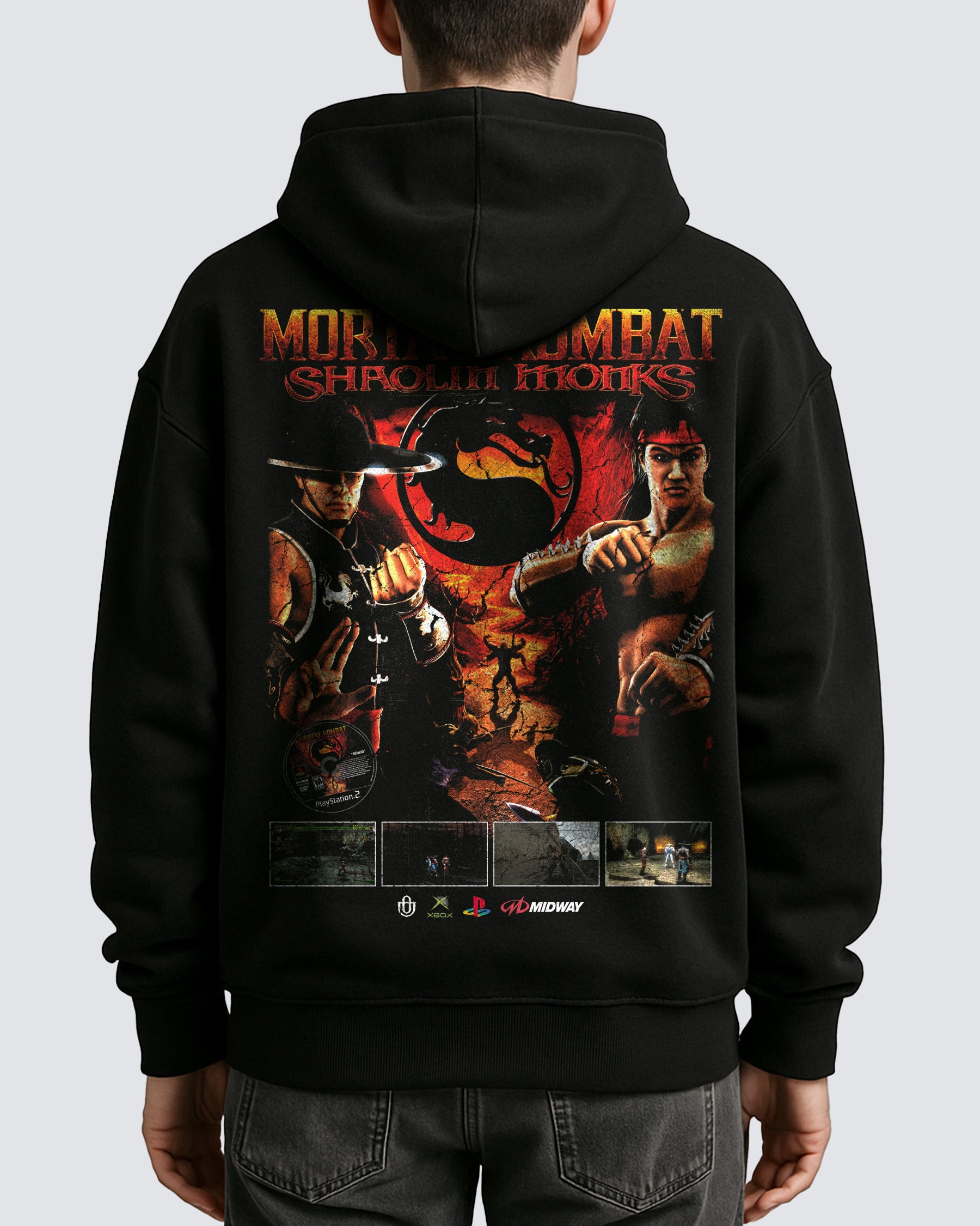 Video Game 'Mortal Kombat: Shaolin Monks' Oversized Hoodie