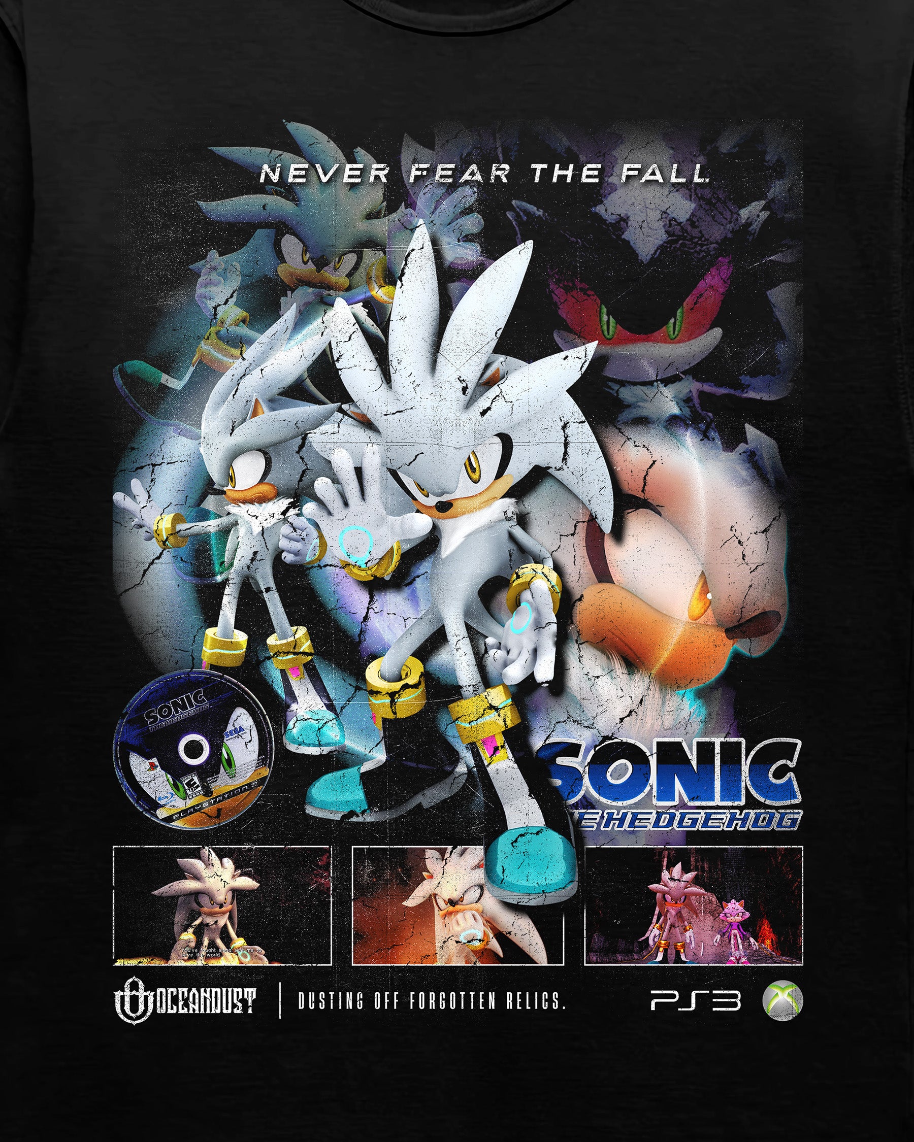 Video Games 'Sonic 06: Silver The Hedgehog' Staple T-Shirt