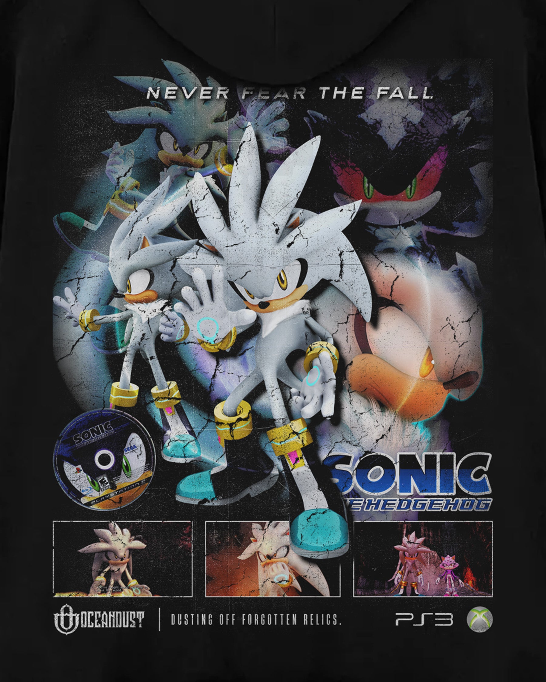 Video Games 'Sonic the Hedgehog 06: Silver The Hedgehog' Oversized Hoodie