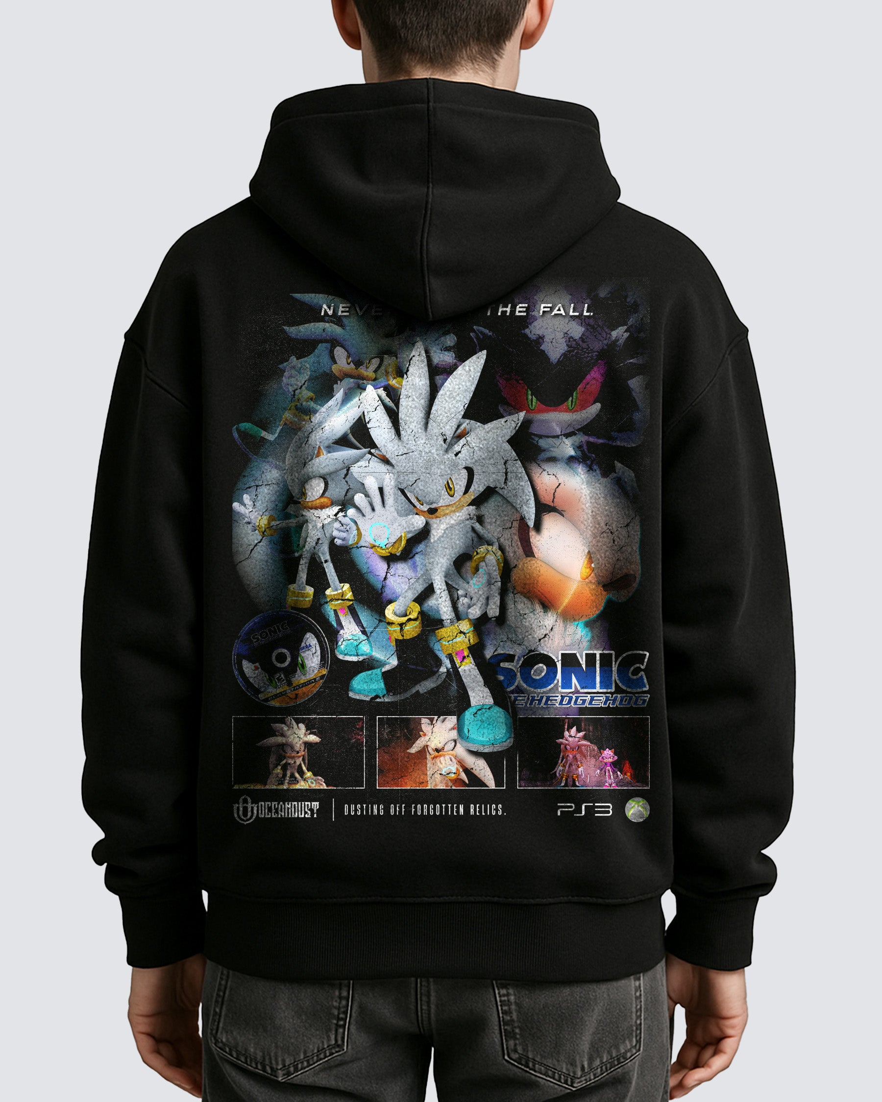 Video Games 'Sonic the Hedgehog 06: Silver The Hedgehog' Oversized Hoodie