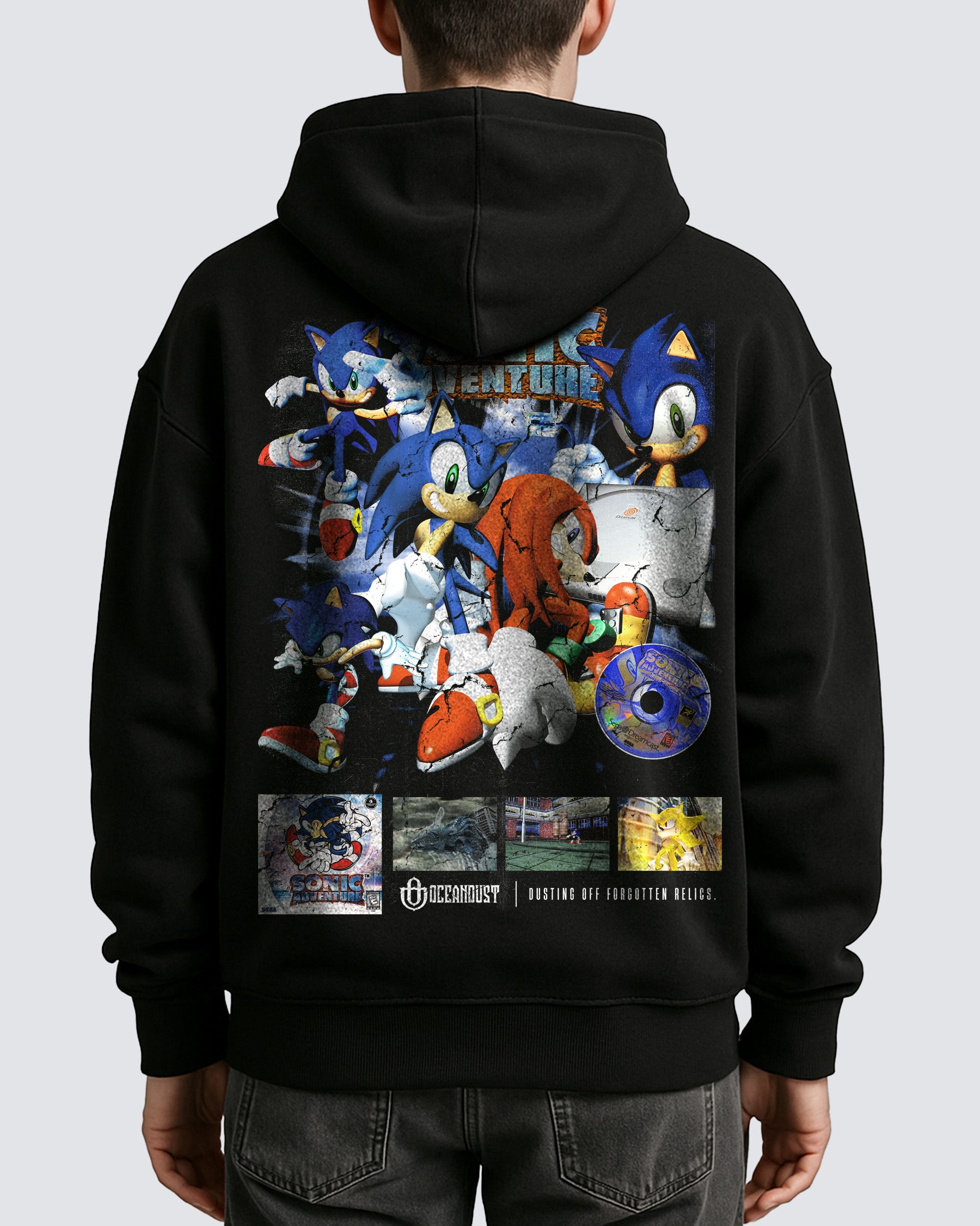 Video Games 'Sonic Adventure' Oversized Hoodie