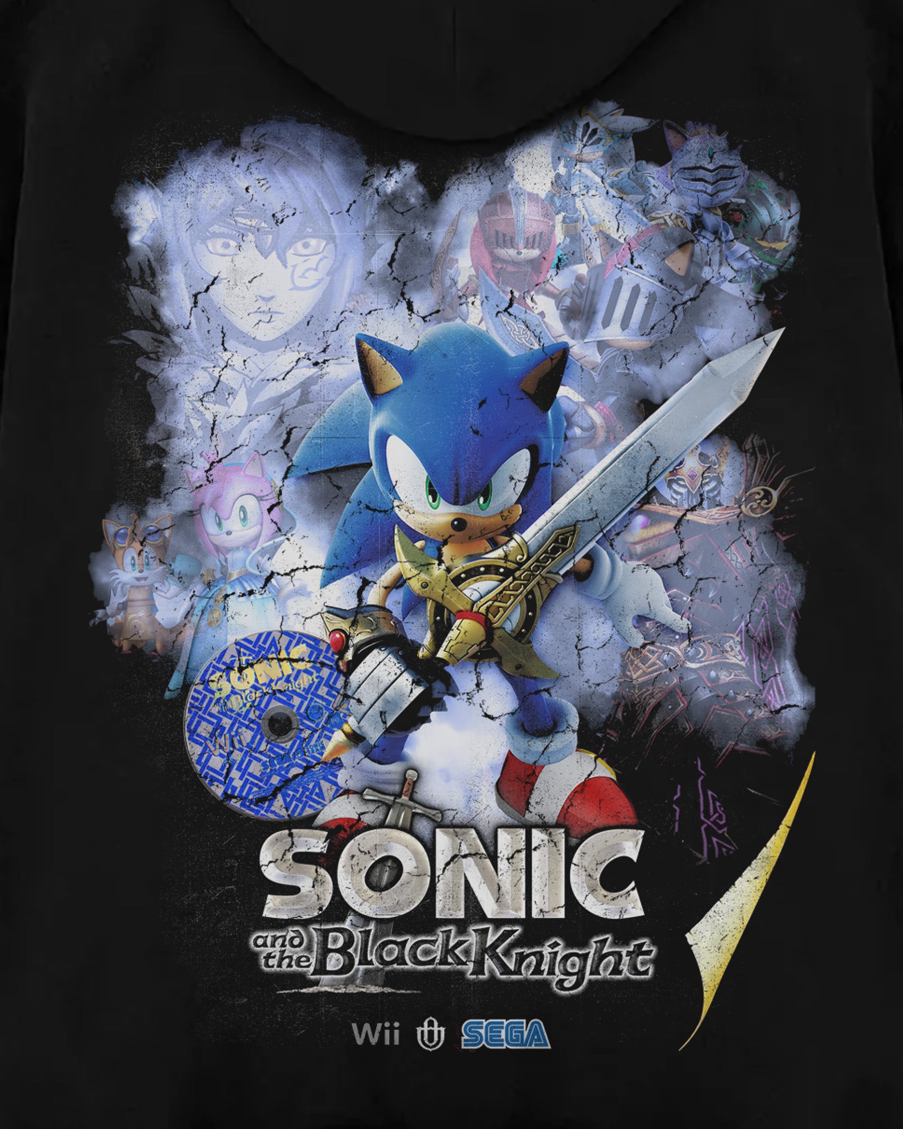 Video Games 'Sonic and the Black Knight' Oversized Hoodie