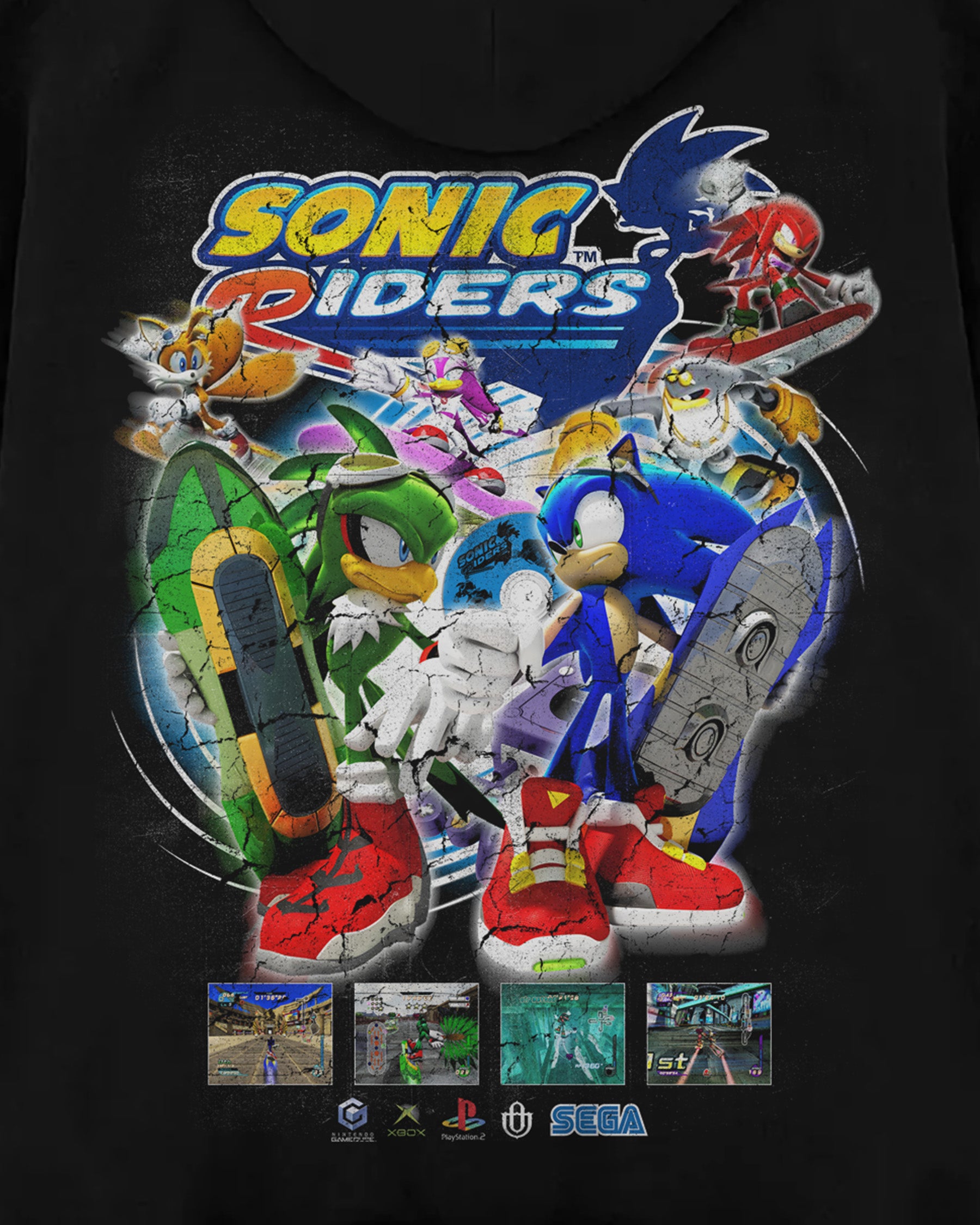Video Games 'Sonic Riders' Oversized Hoodie