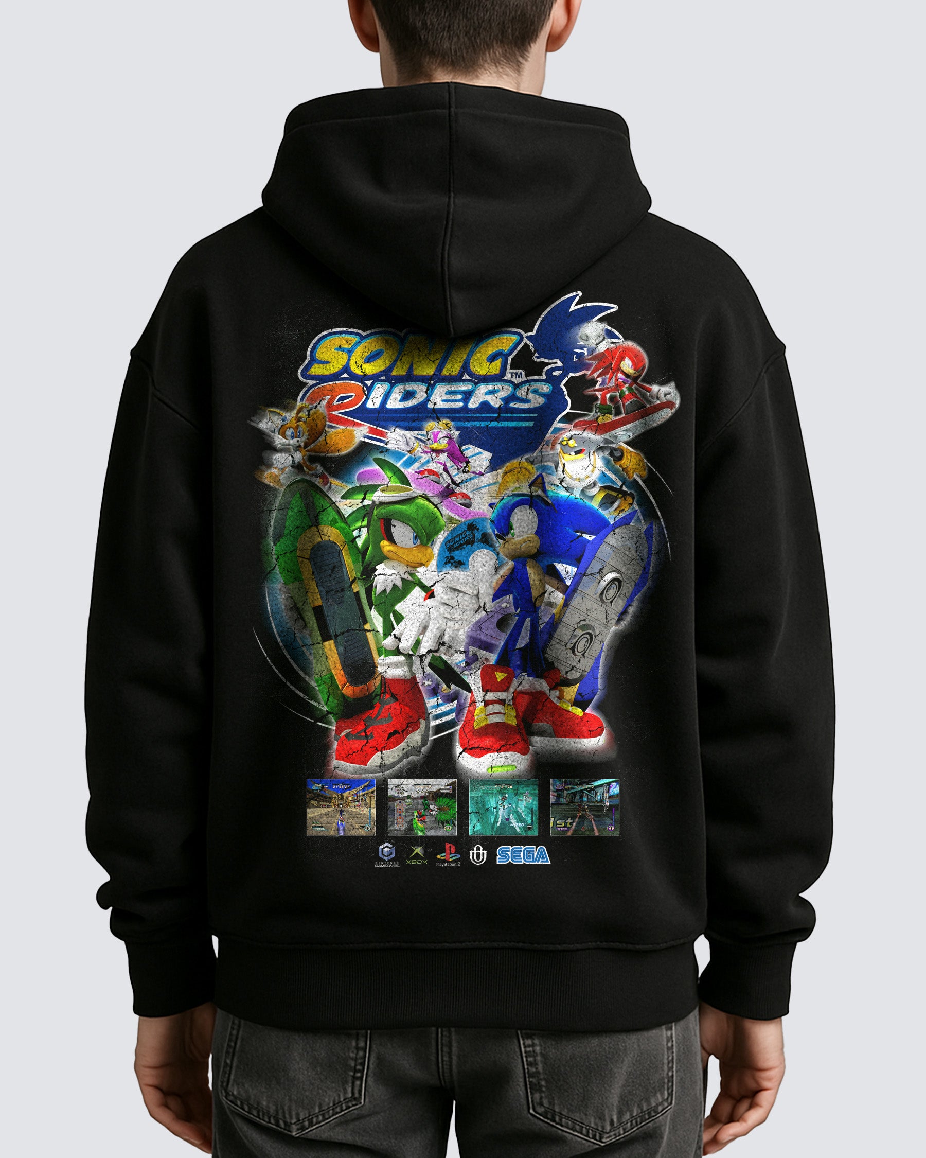 Video Games 'Sonic Riders' Oversized Hoodie