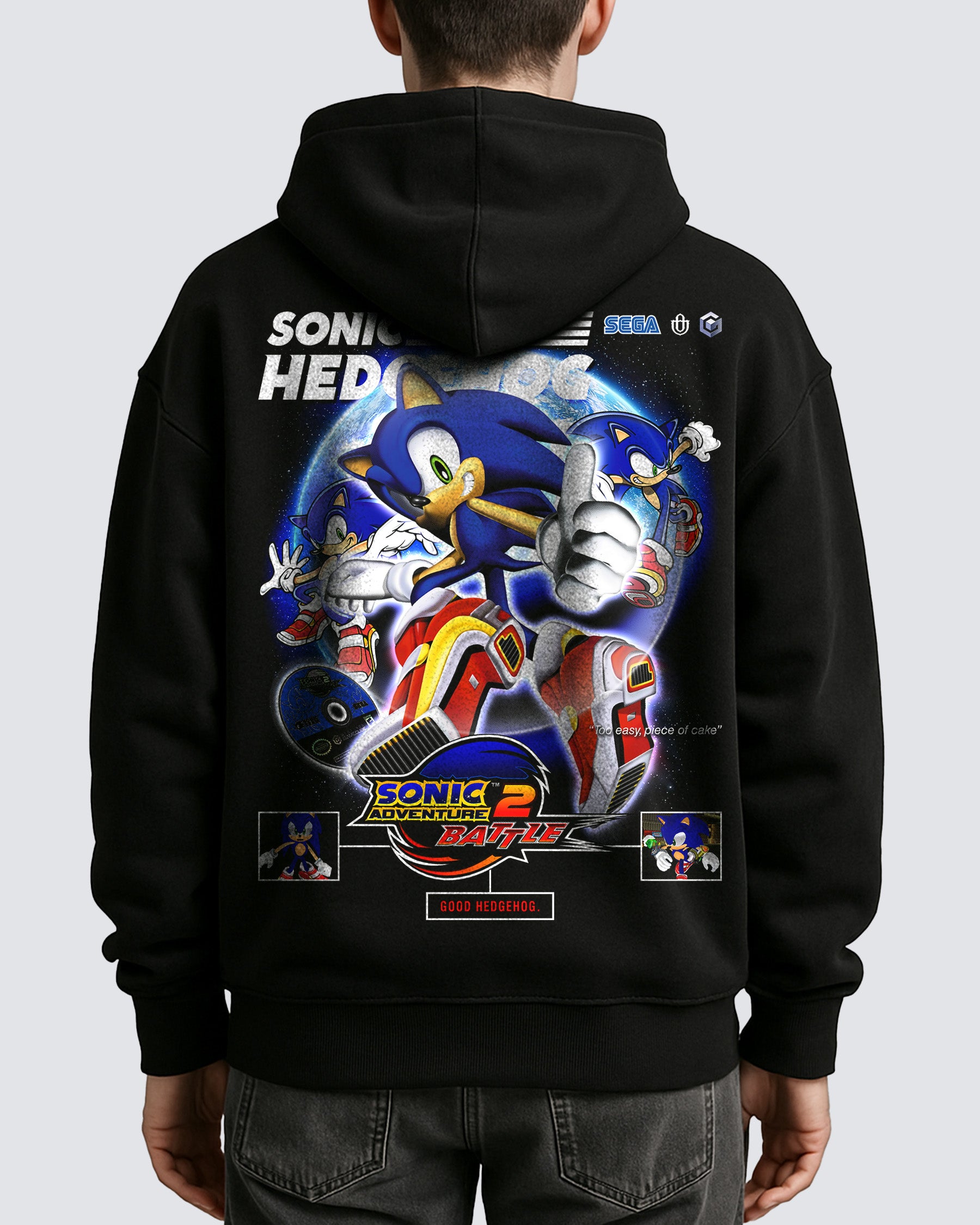 Video Games 'Sonic Adventure 2: Battle - Sonic the Hedgehog v2' Oversized Hoodie