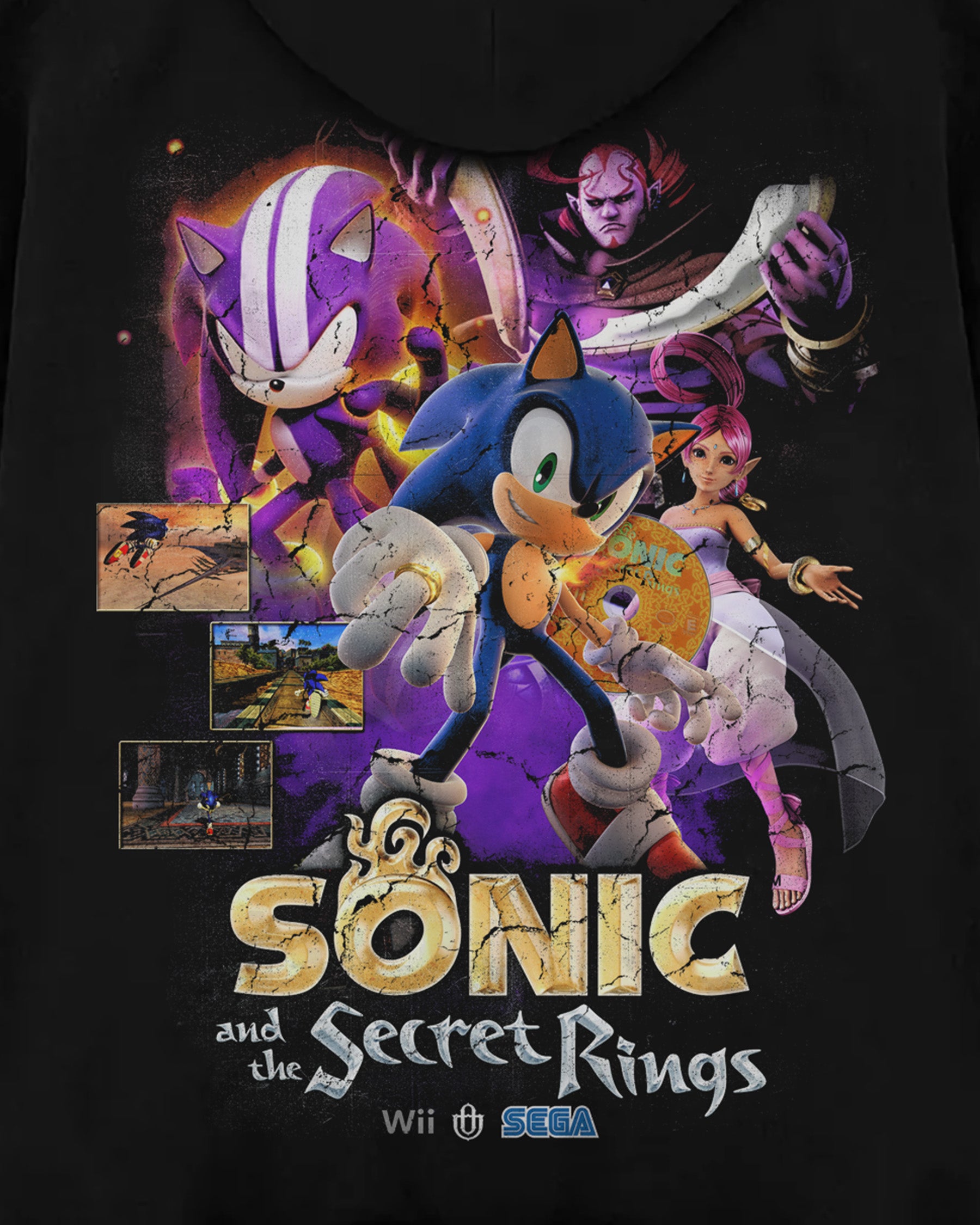 Video Games 'Sonic and the Secret Rings' Oversized Hoodie