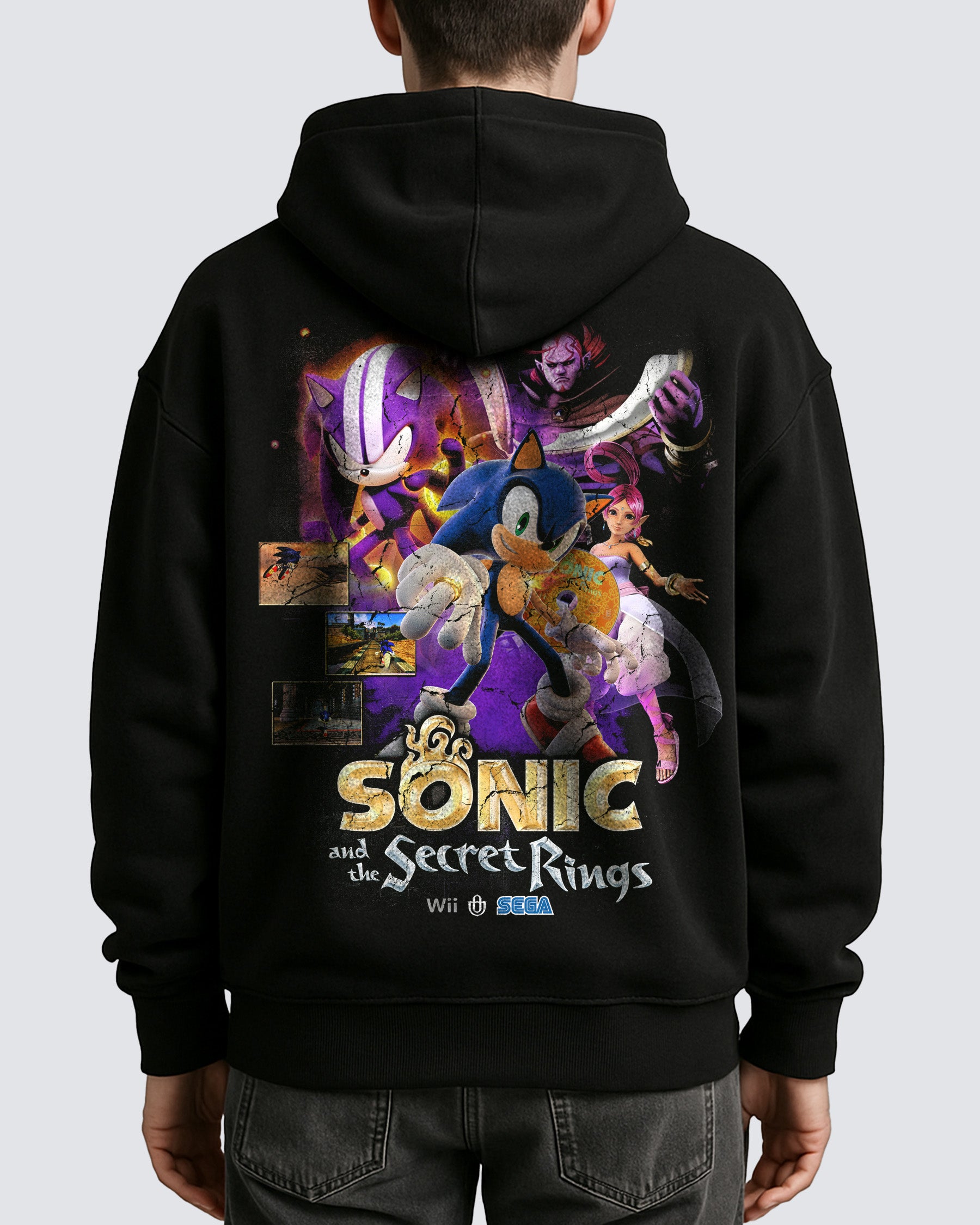 Video Games 'Sonic and the Secret Rings' Oversized Hoodie