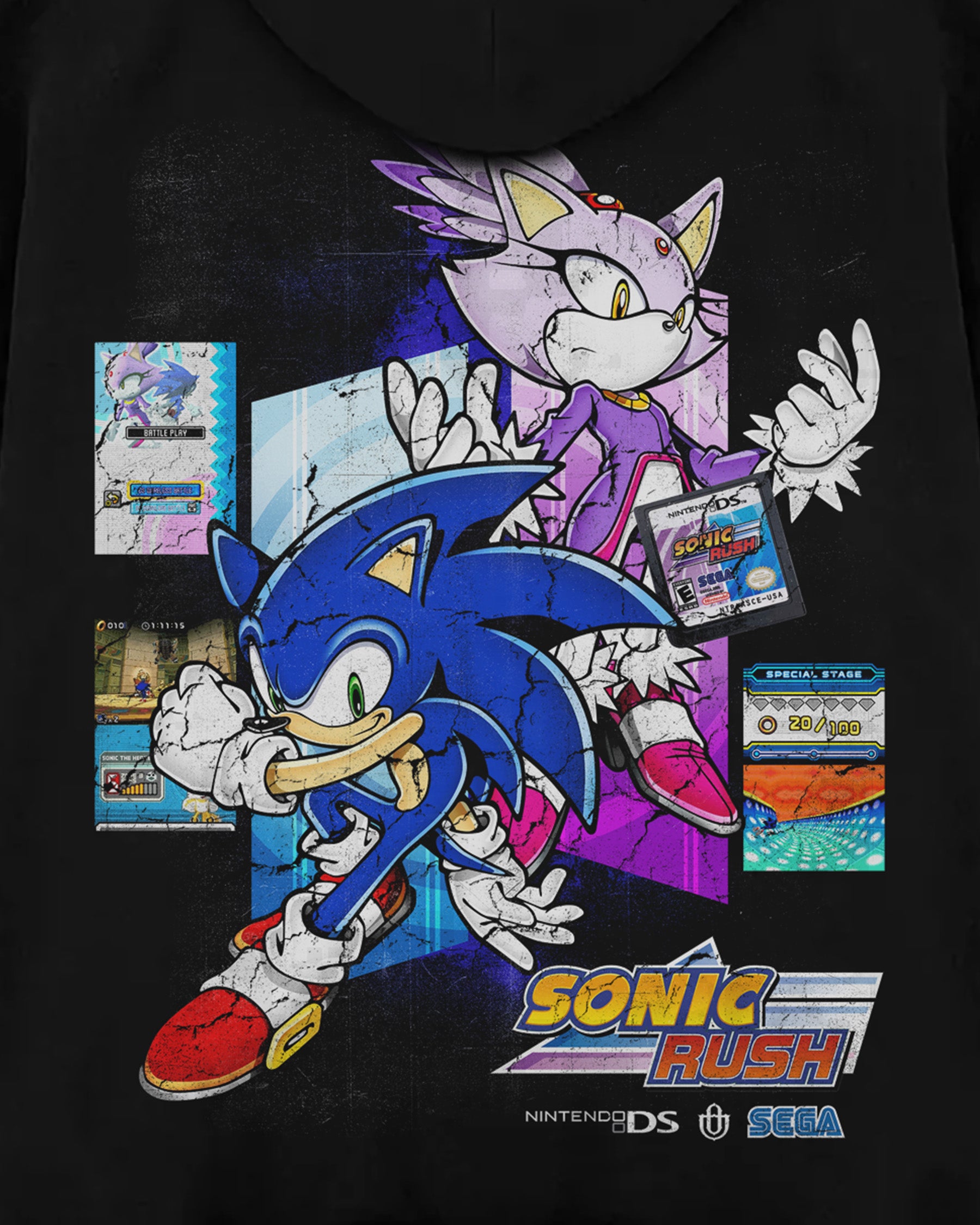 Video Games 'Sonic Rush' Oversized Hoodie