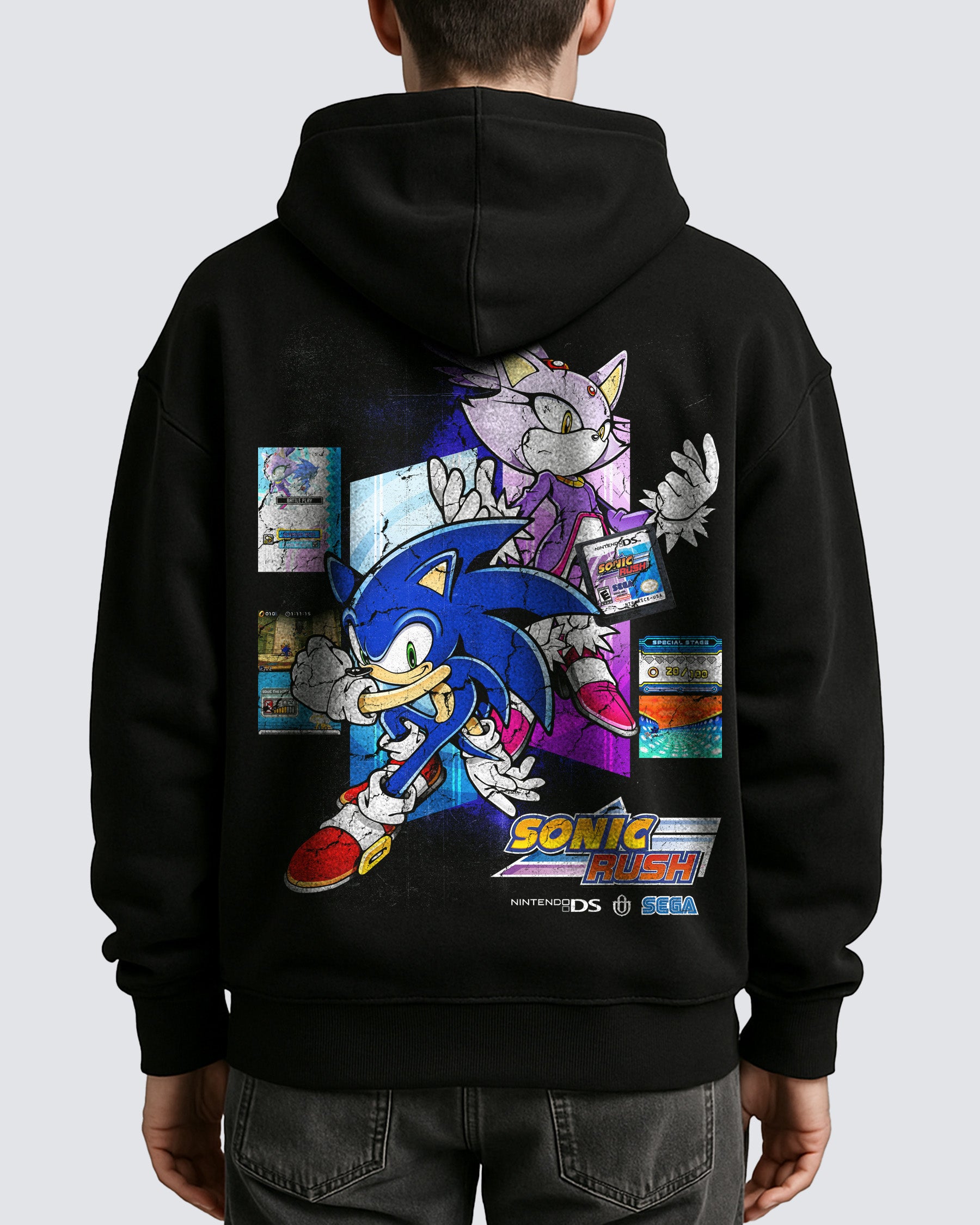 Video Games 'Sonic Rush' Oversized Hoodie