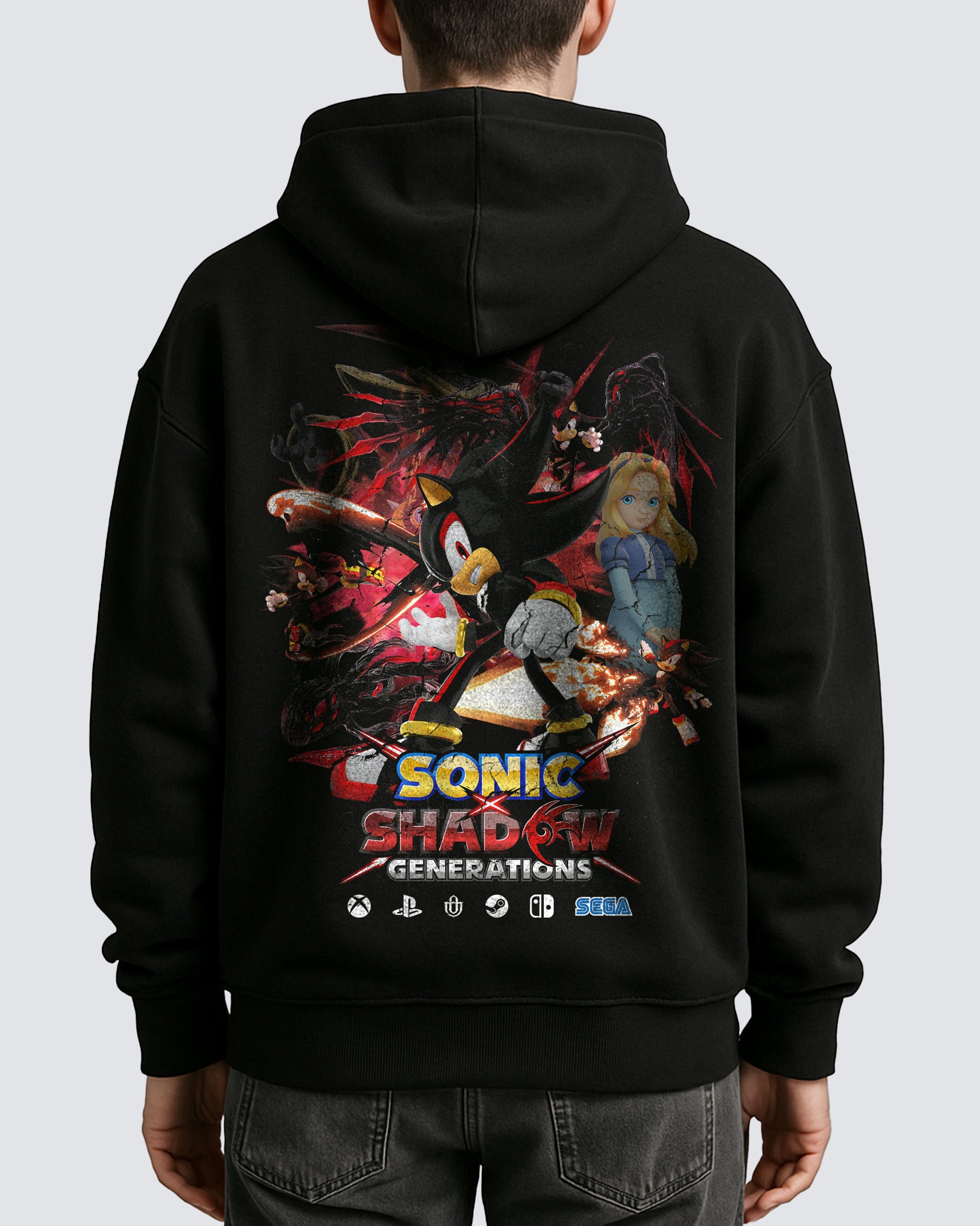 Video Games 'Sonic x Shadow Generations' Oversized Hoodie