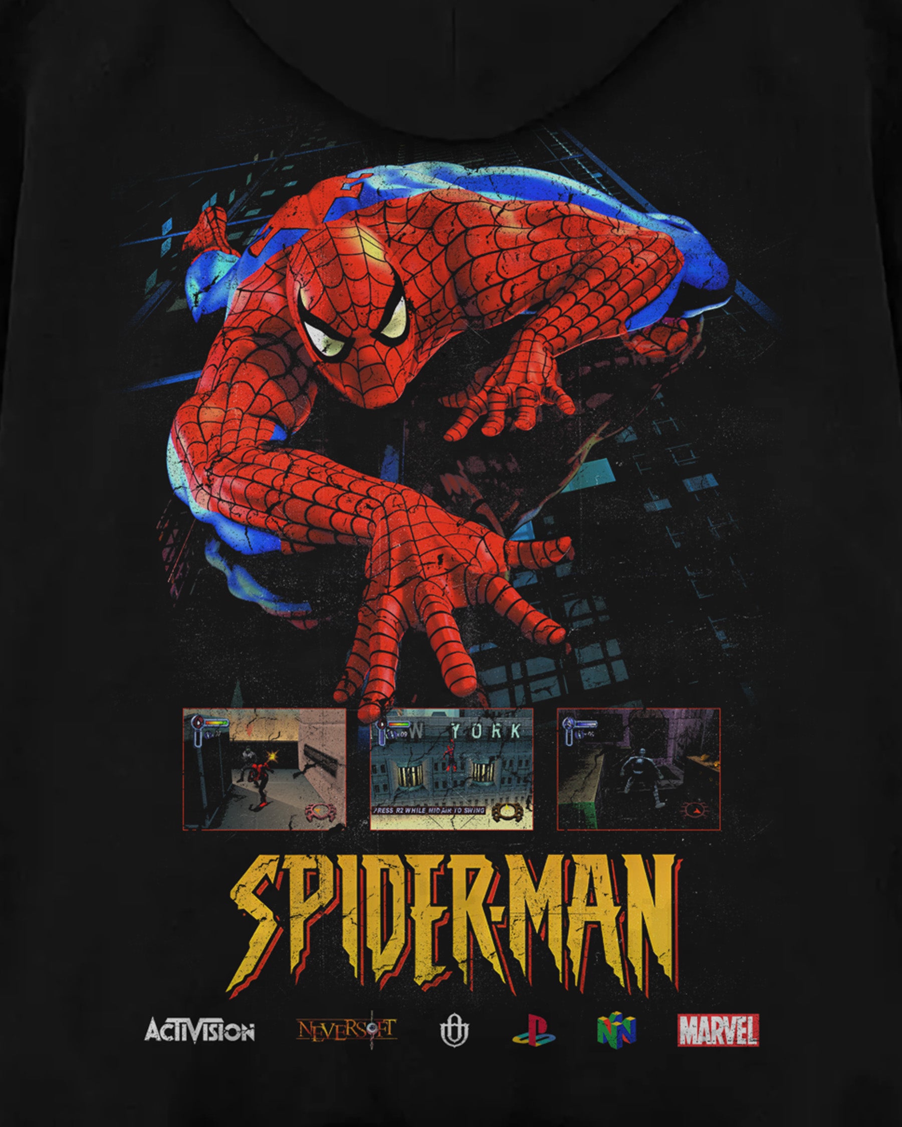 Video Games 'Spider-Man' Oversized Hoodie