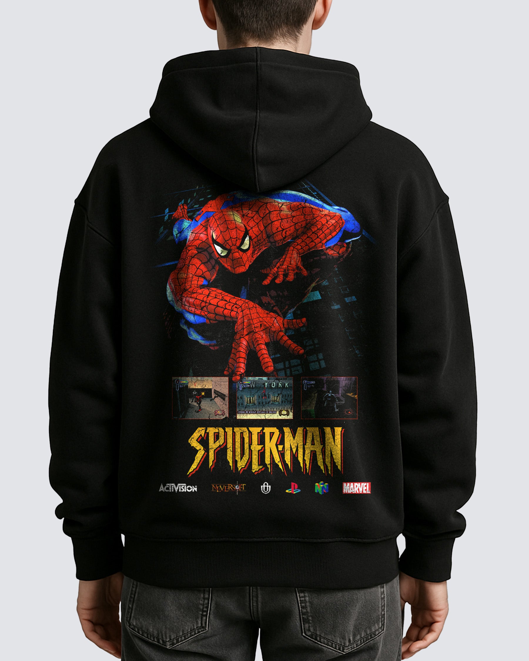 Video Games 'Spider-Man' Oversized Hoodie