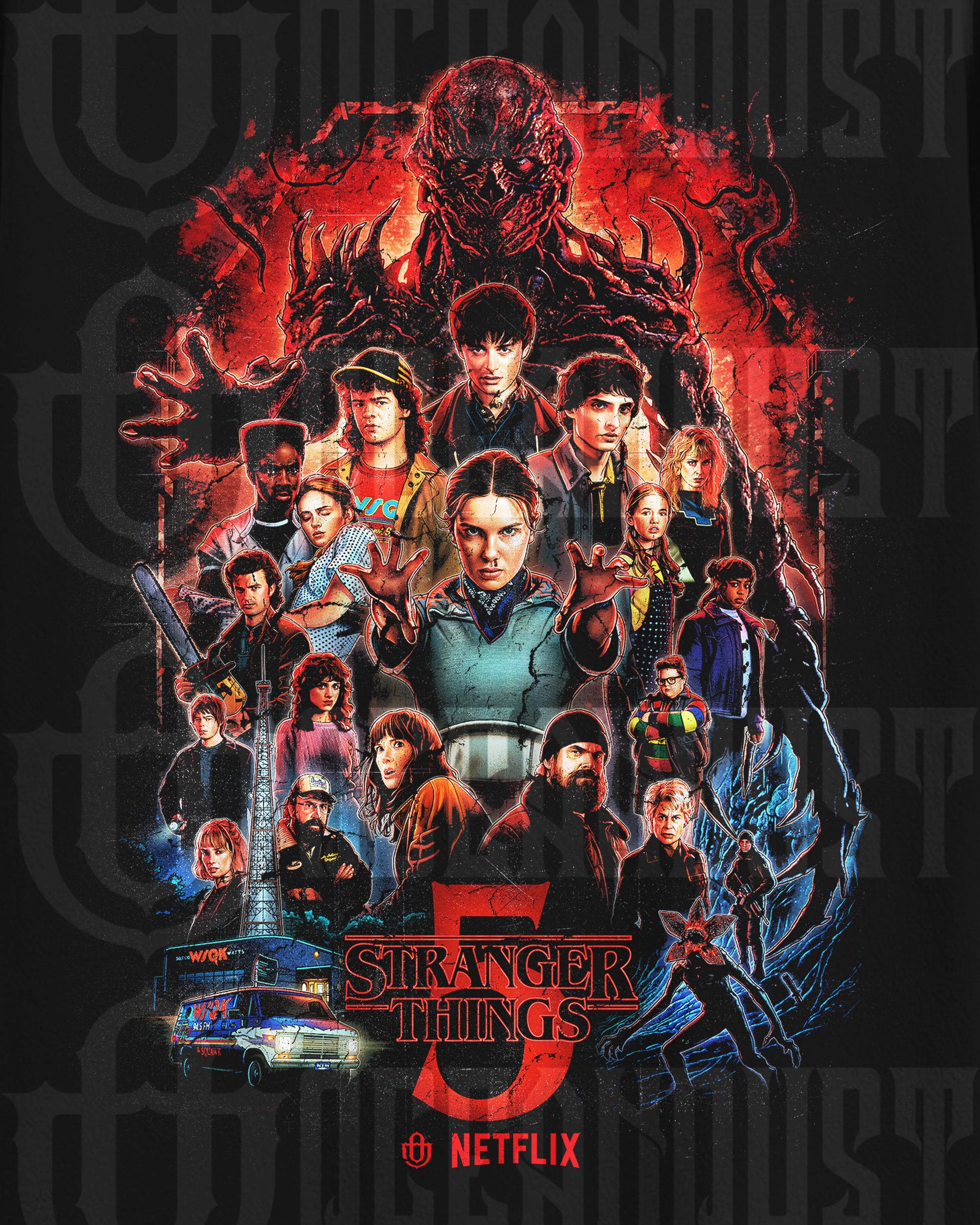 TV Shows 'Stranger Things 5' T-Shirt