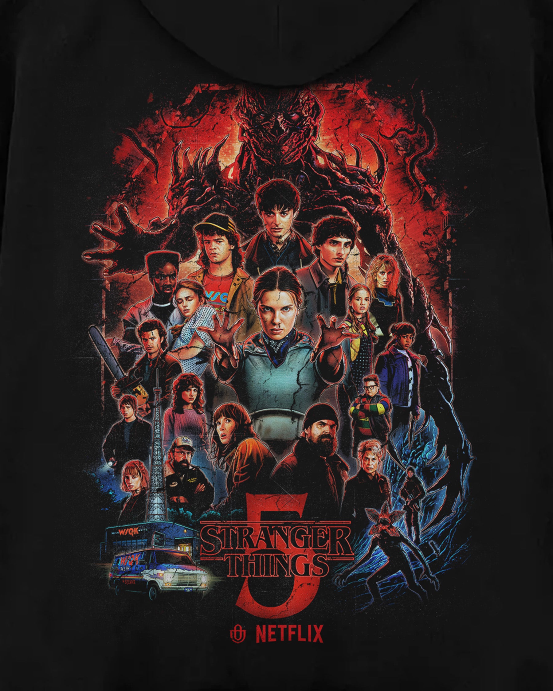 TV Shows 'Stranger Things 5' Oversized Hoodie