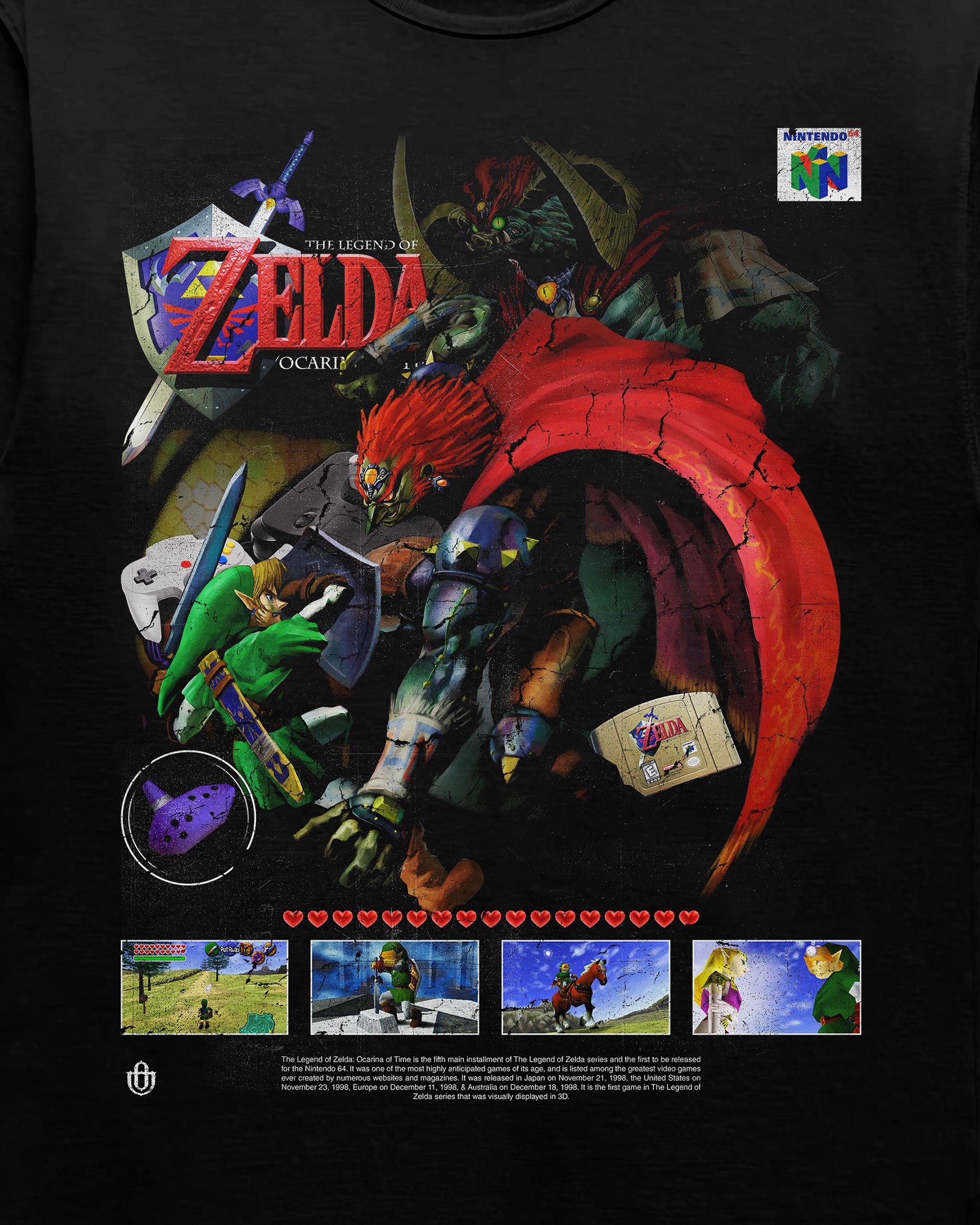 Video Games 'The Legend of Zelda: Ocarina of Time v2' Staple T-Shirt