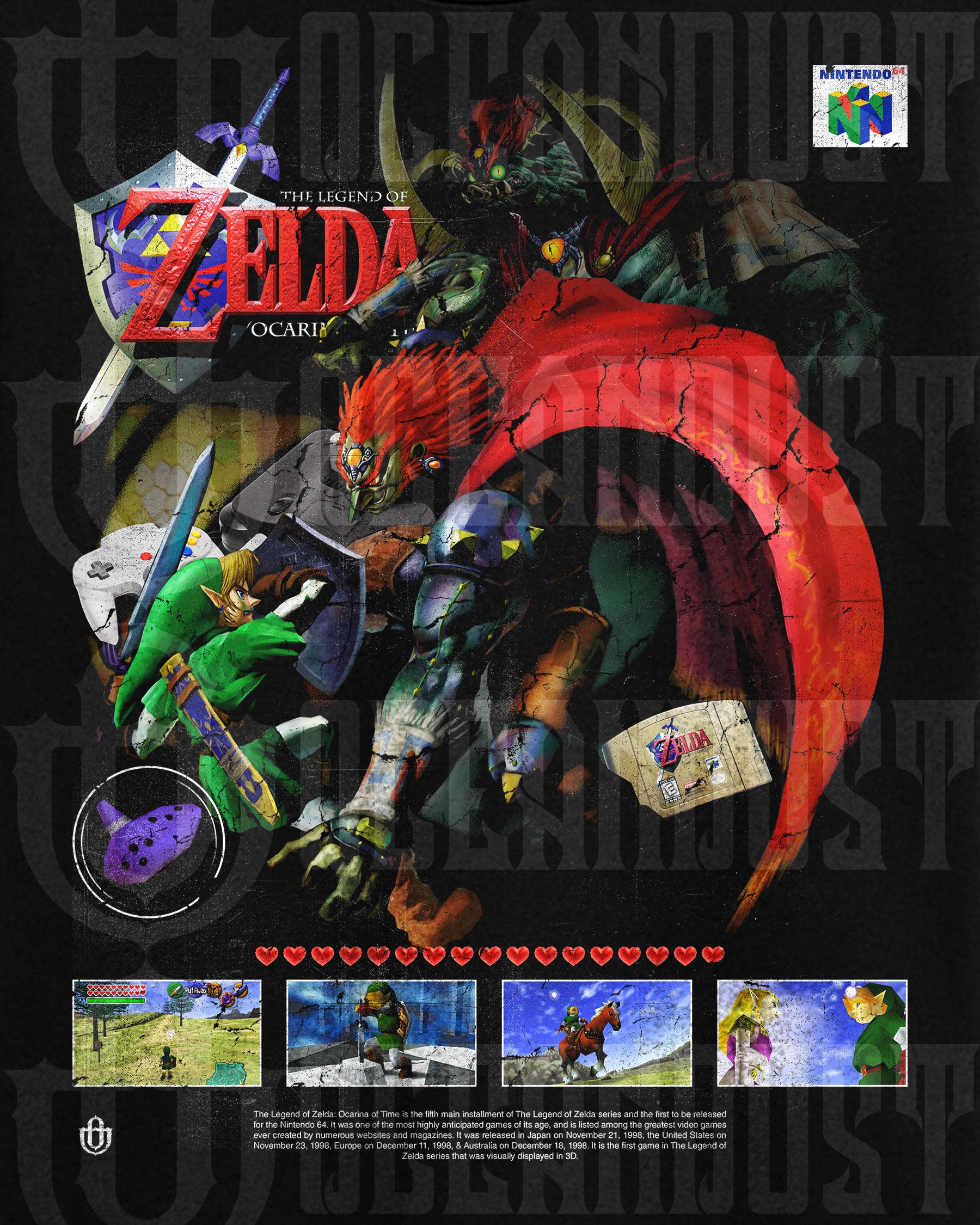 Video Games 'The Legend of Zelda: Ocarina of Time v2' T-Shirt