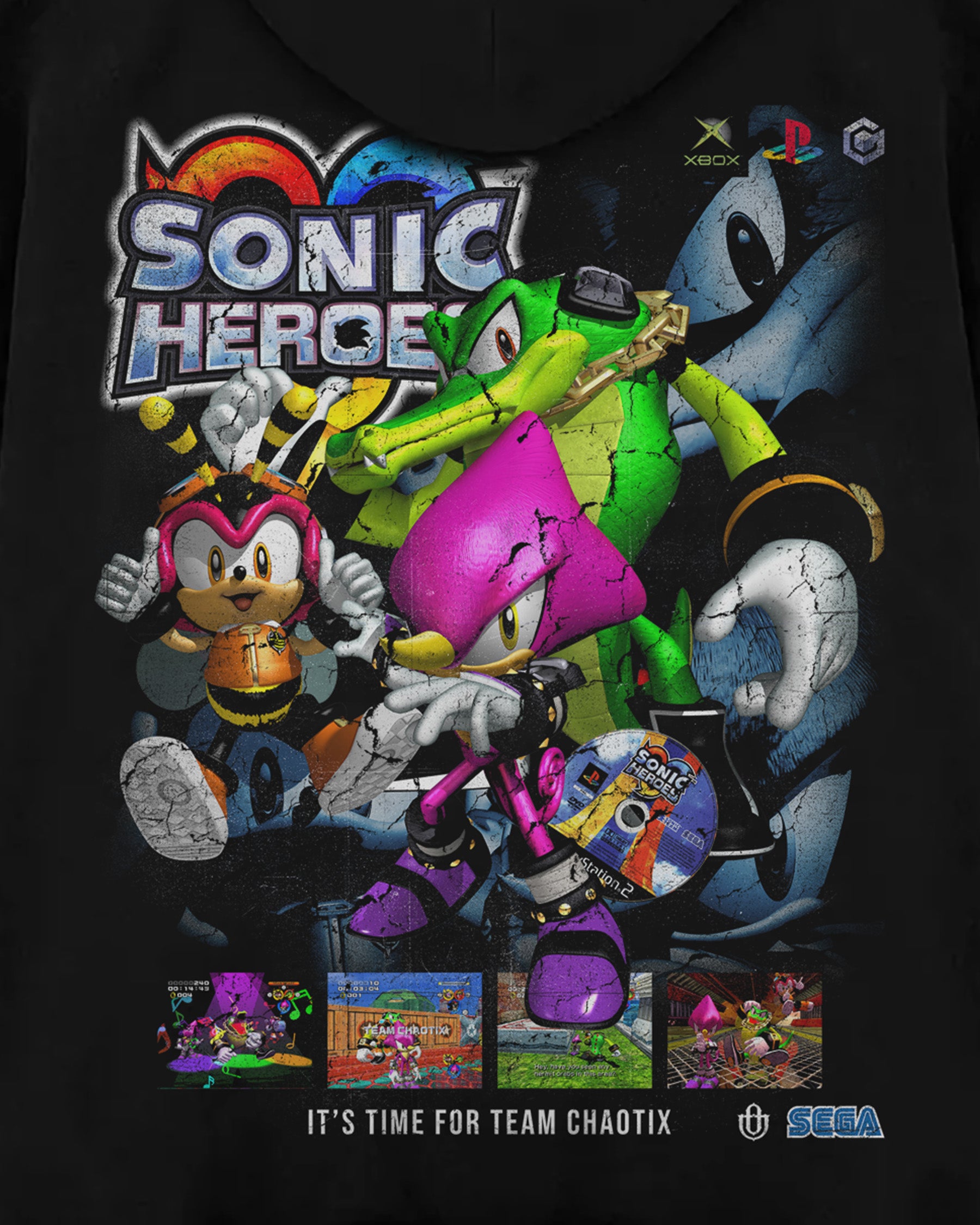 Video Games 'Sonic Heroes: Team Chaotix' Oversized Hoodie