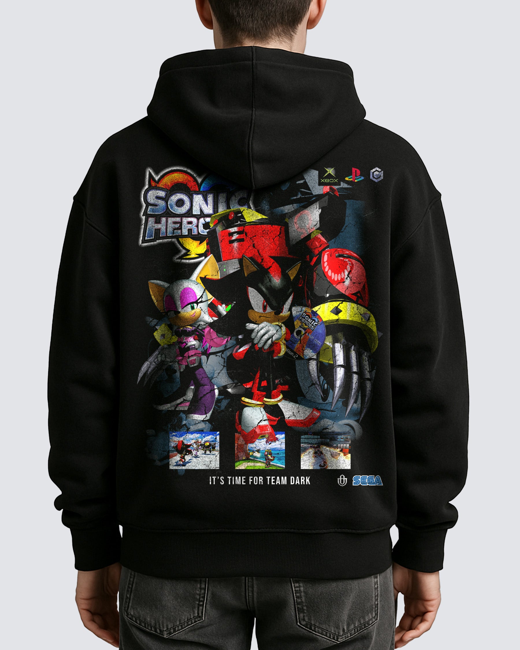 Video Games 'Sonic Heroes: Team Dark' Oversized Hoodie