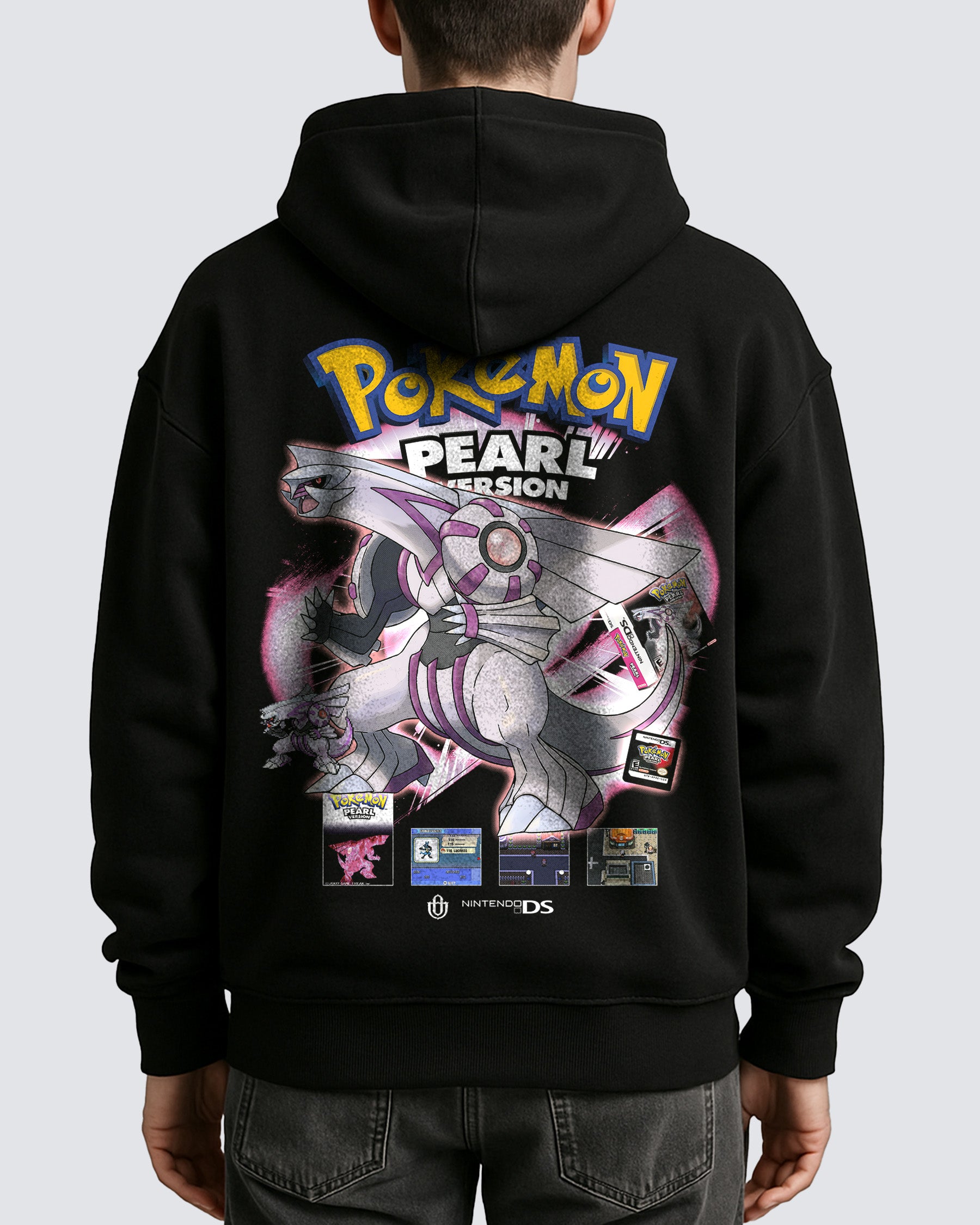 Video Games 'PKMN Pearl Version' Oversized Hoodie