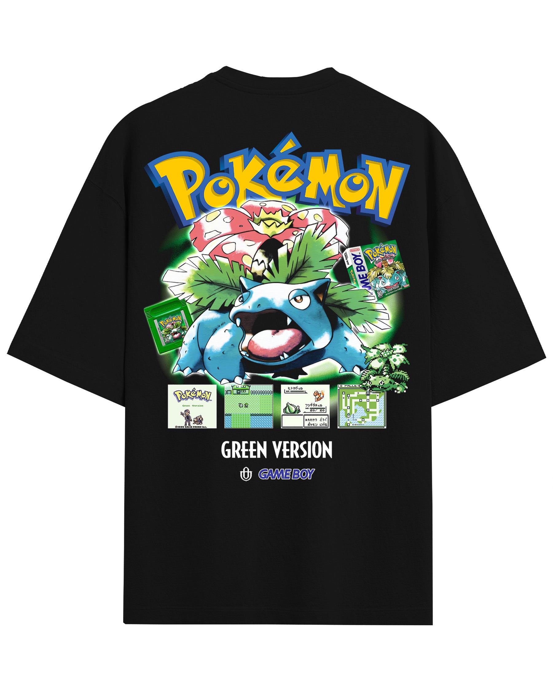 Video Games 'PKMN Green Version' Back T-Shirt