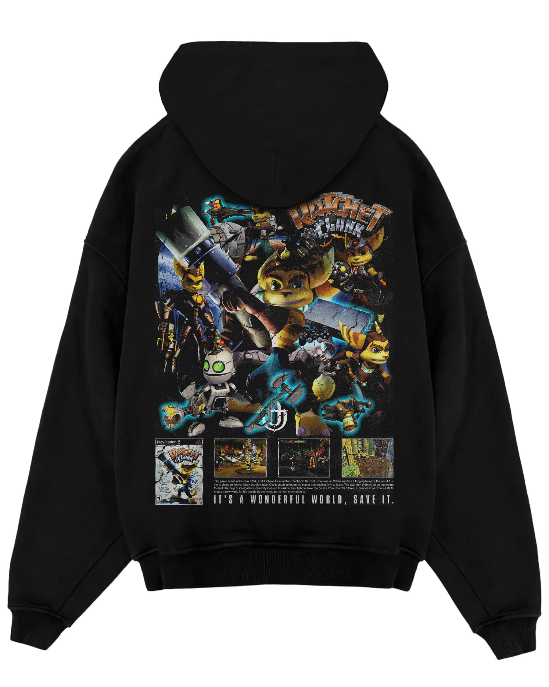 Video Games 'Ratchet & Clank' Oversized Hoodie