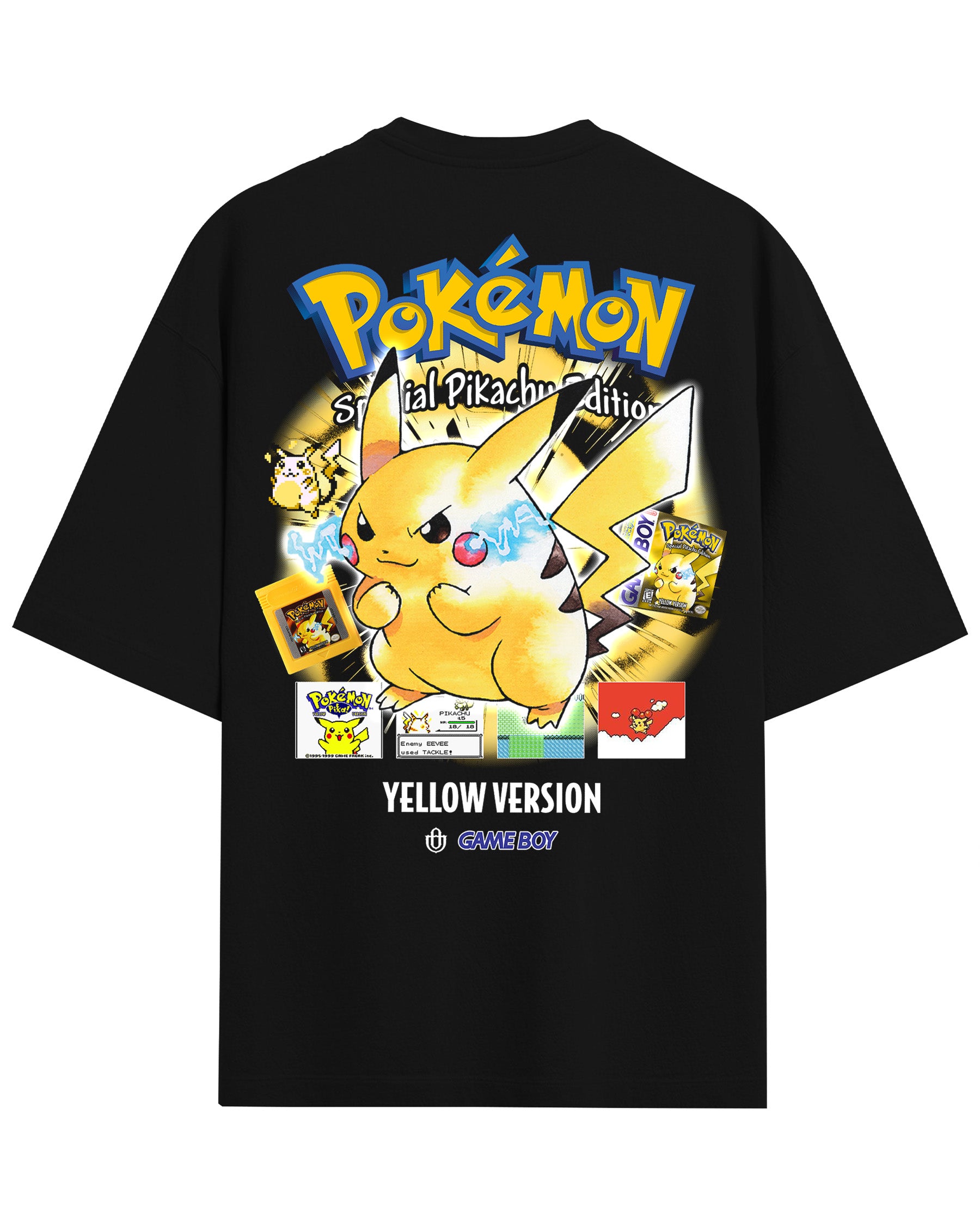 Video Games 'PKMN Yellow Version' Back T-Shirt