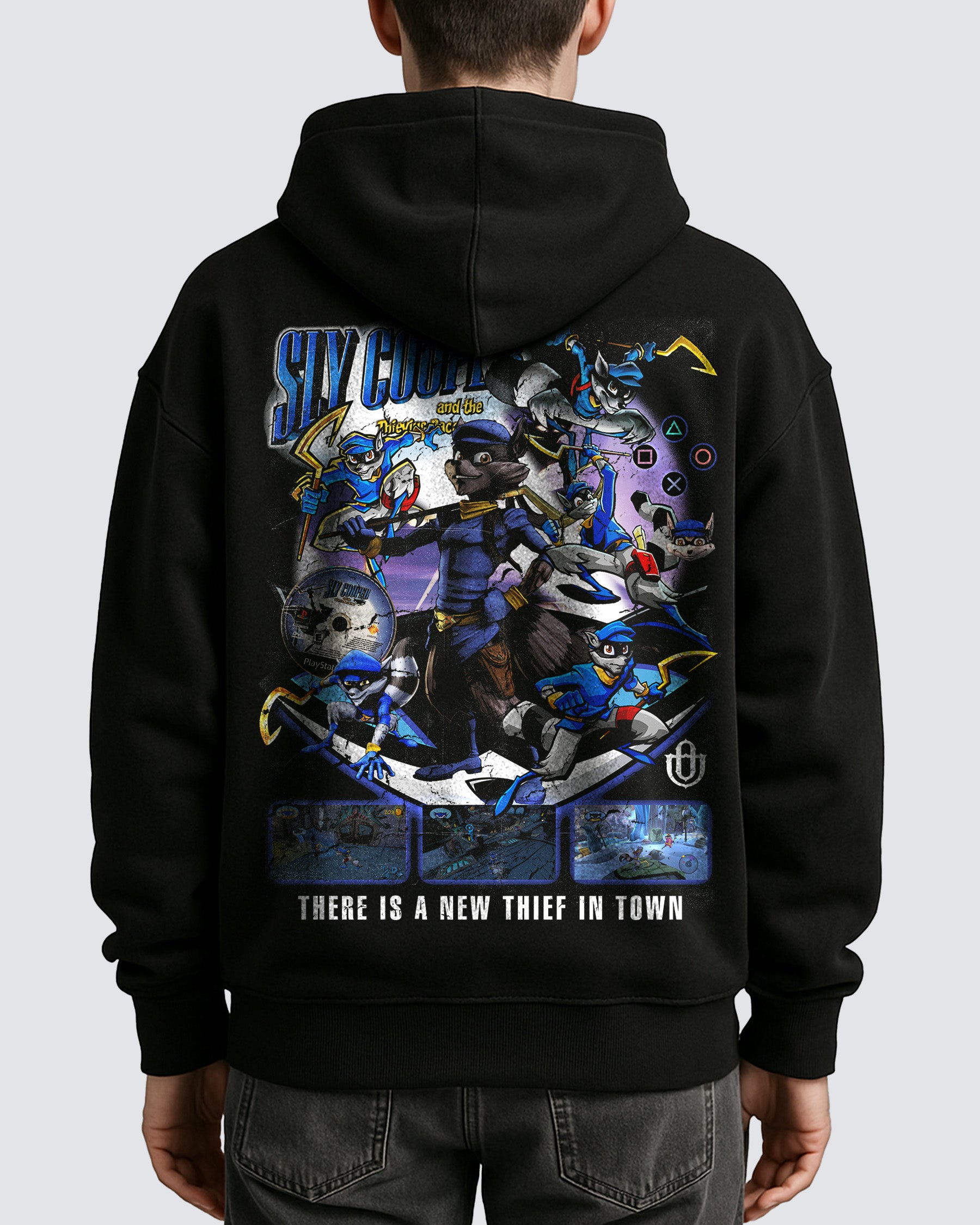 Video Games 'Sly Cooper' Oversized Hoodie