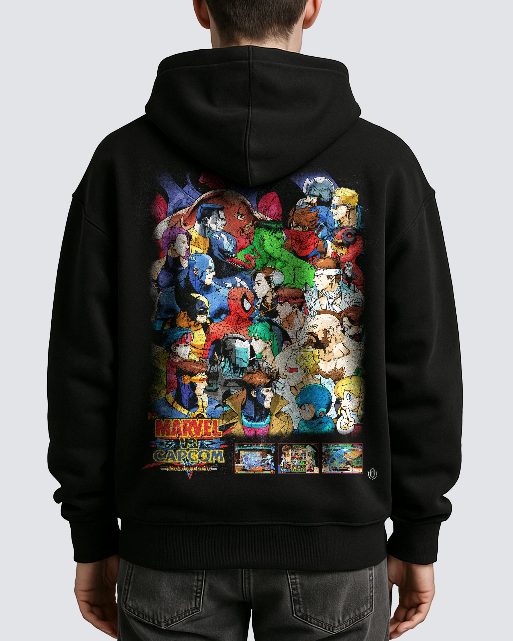 Video Games 'Marvel vs Capcom: Clash of Super Heroes v1' Oversized Hoodie