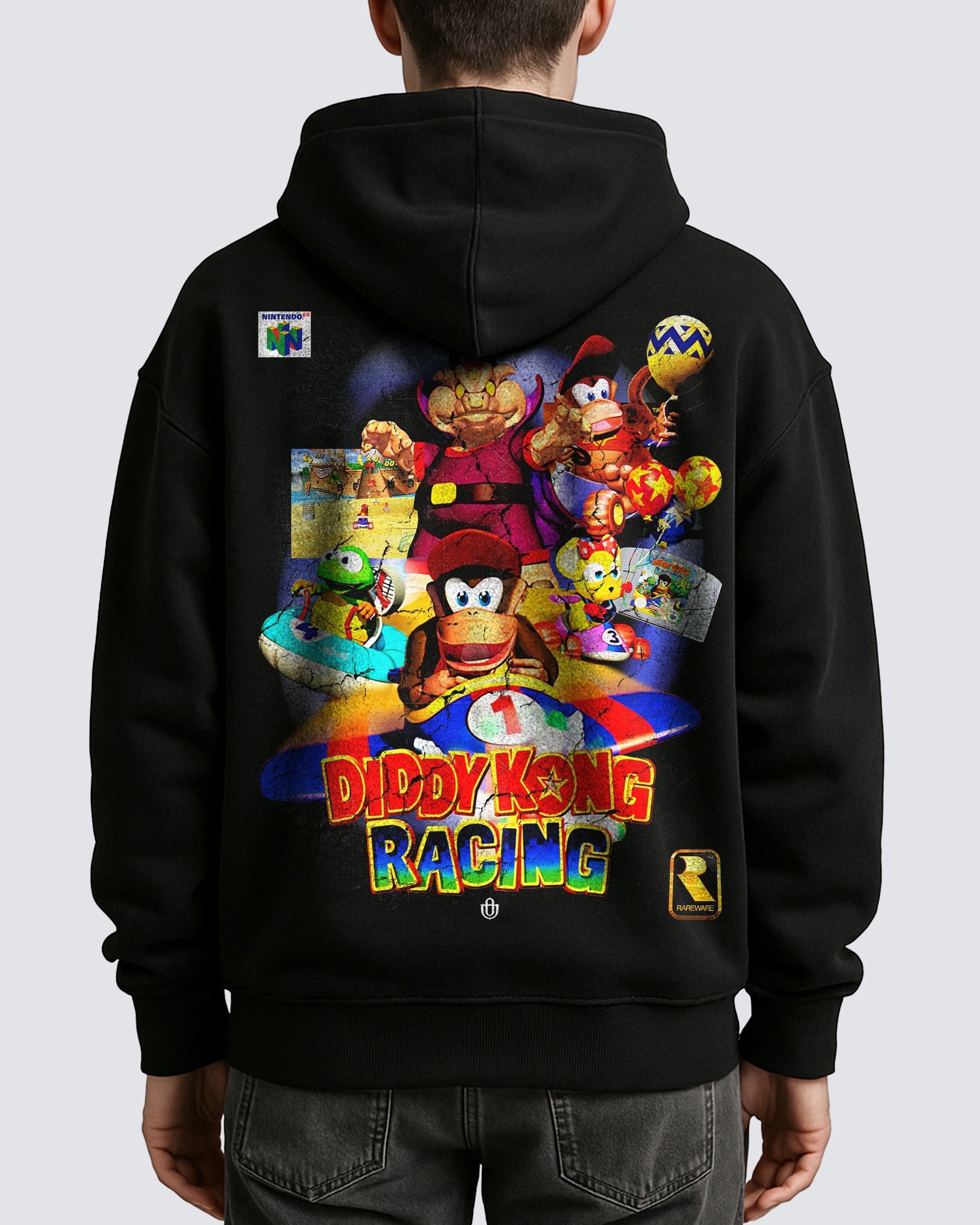 Video Games 'Diddy Kong Racing' Oversized Hoodie