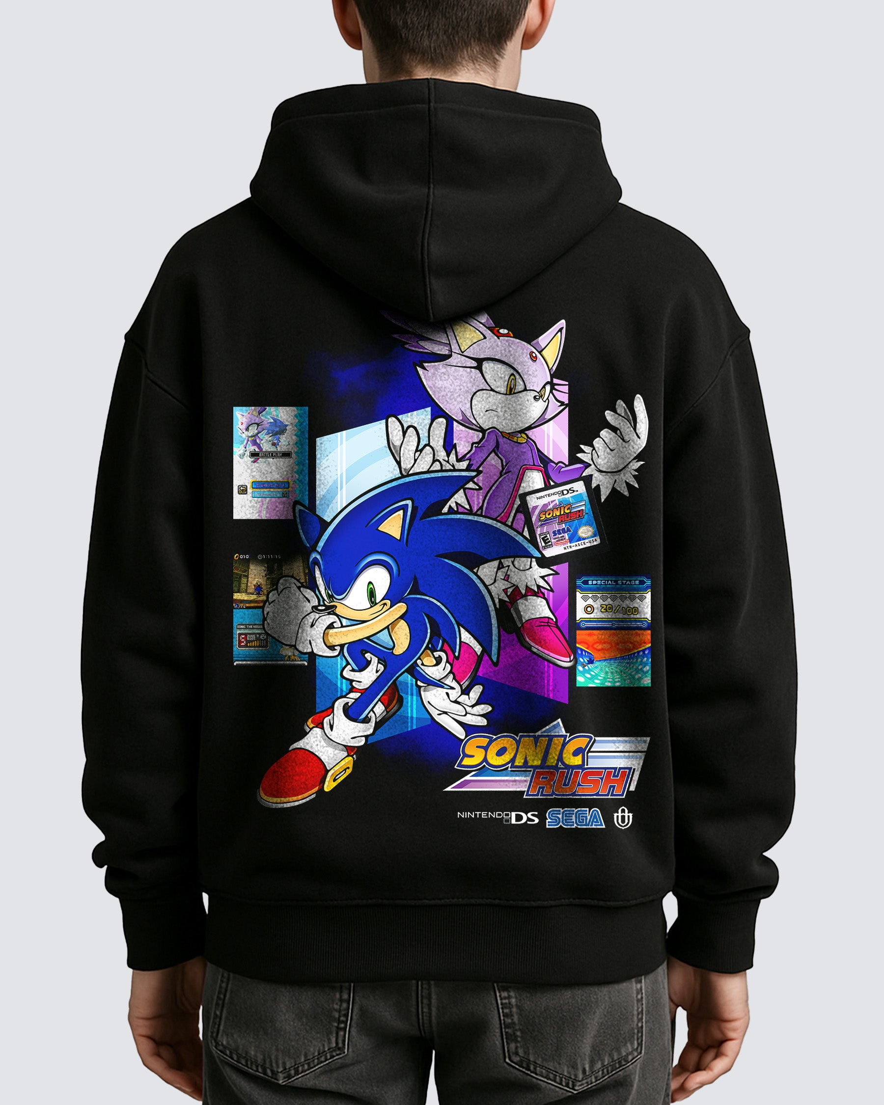 Video Games 'Sonic Rush' Oversized Hoodie