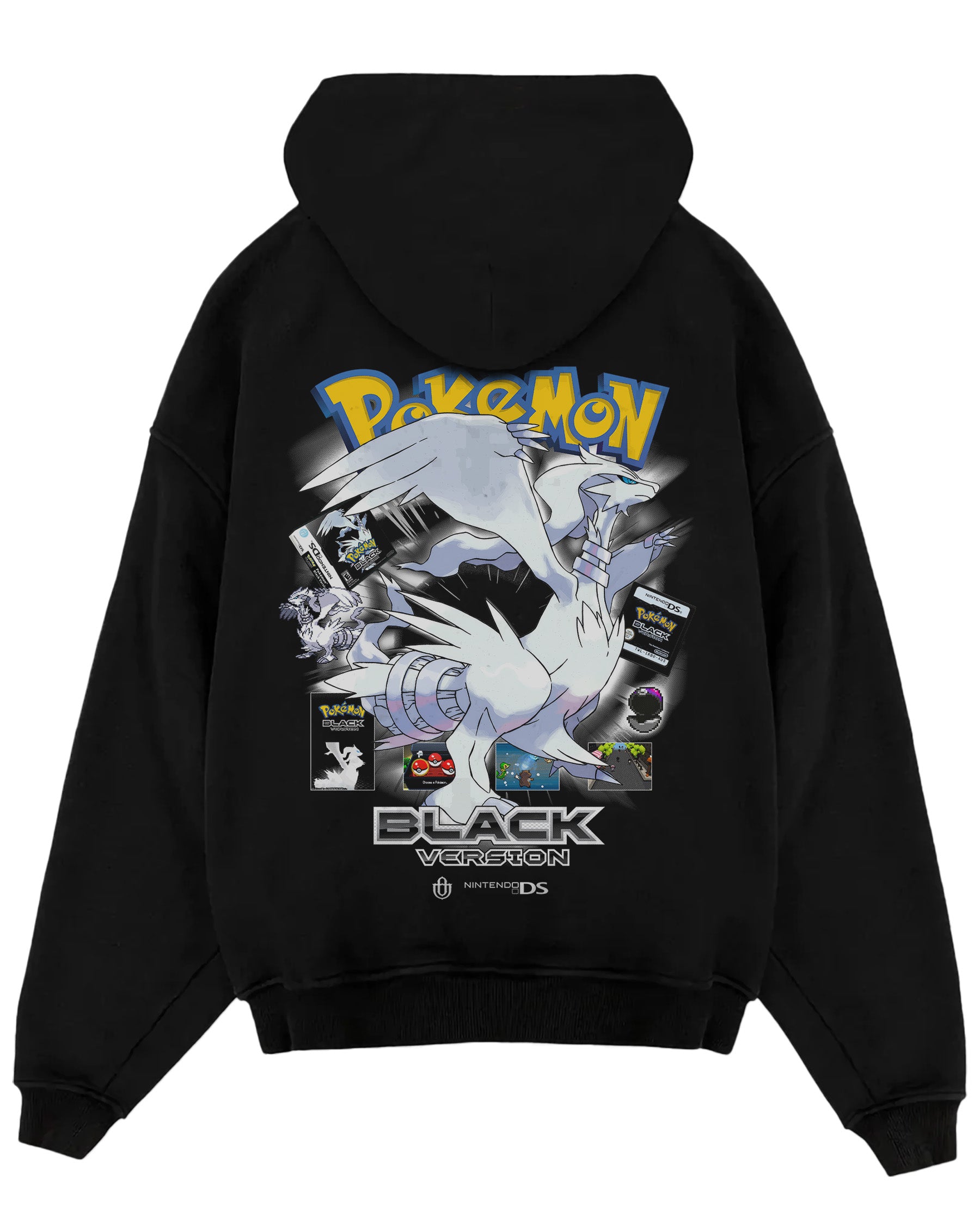 Video Games 'PKMN Black Version' Overisized Hoodie