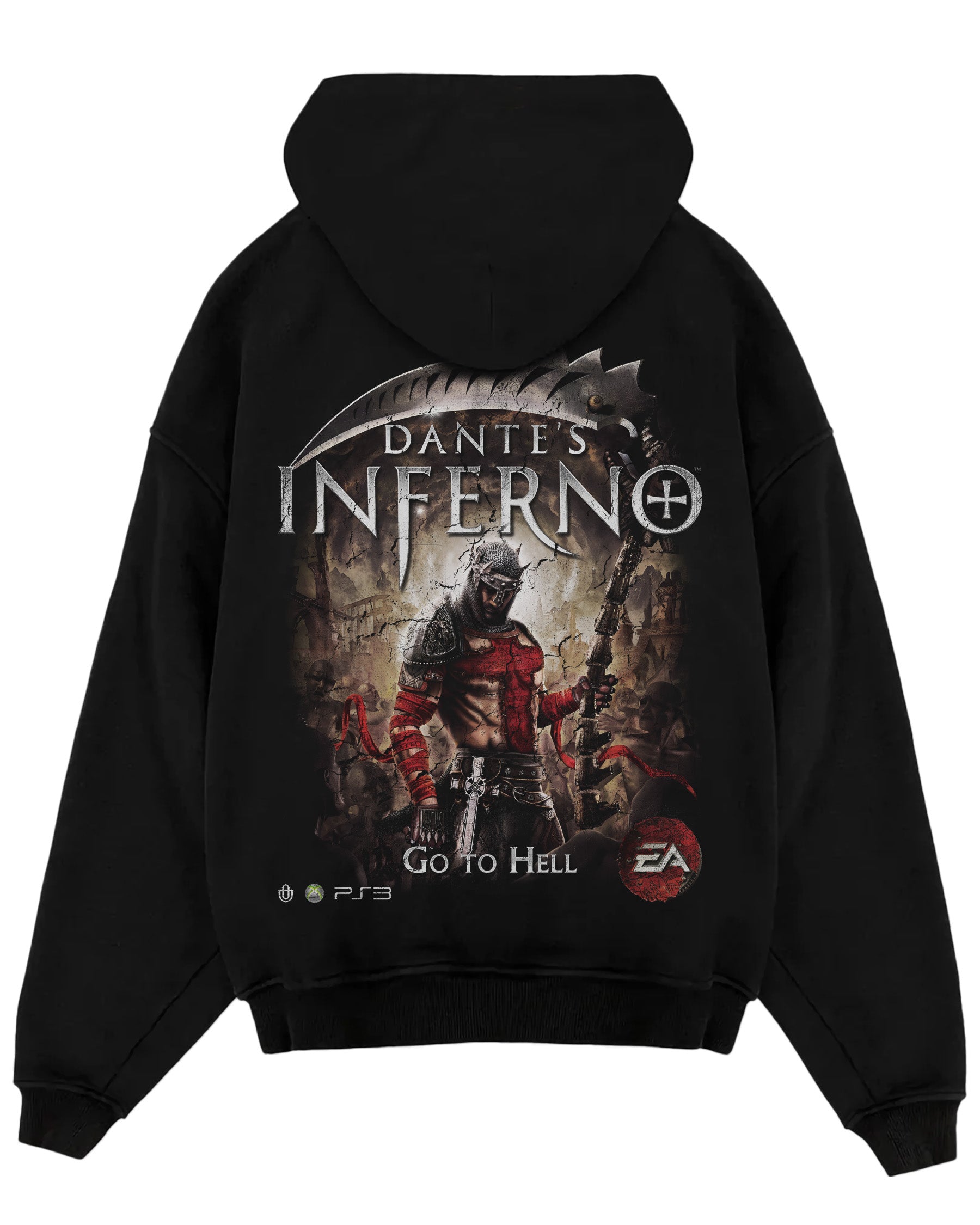 Video Games 'Dante's Inferno' Oversized Hoodie
