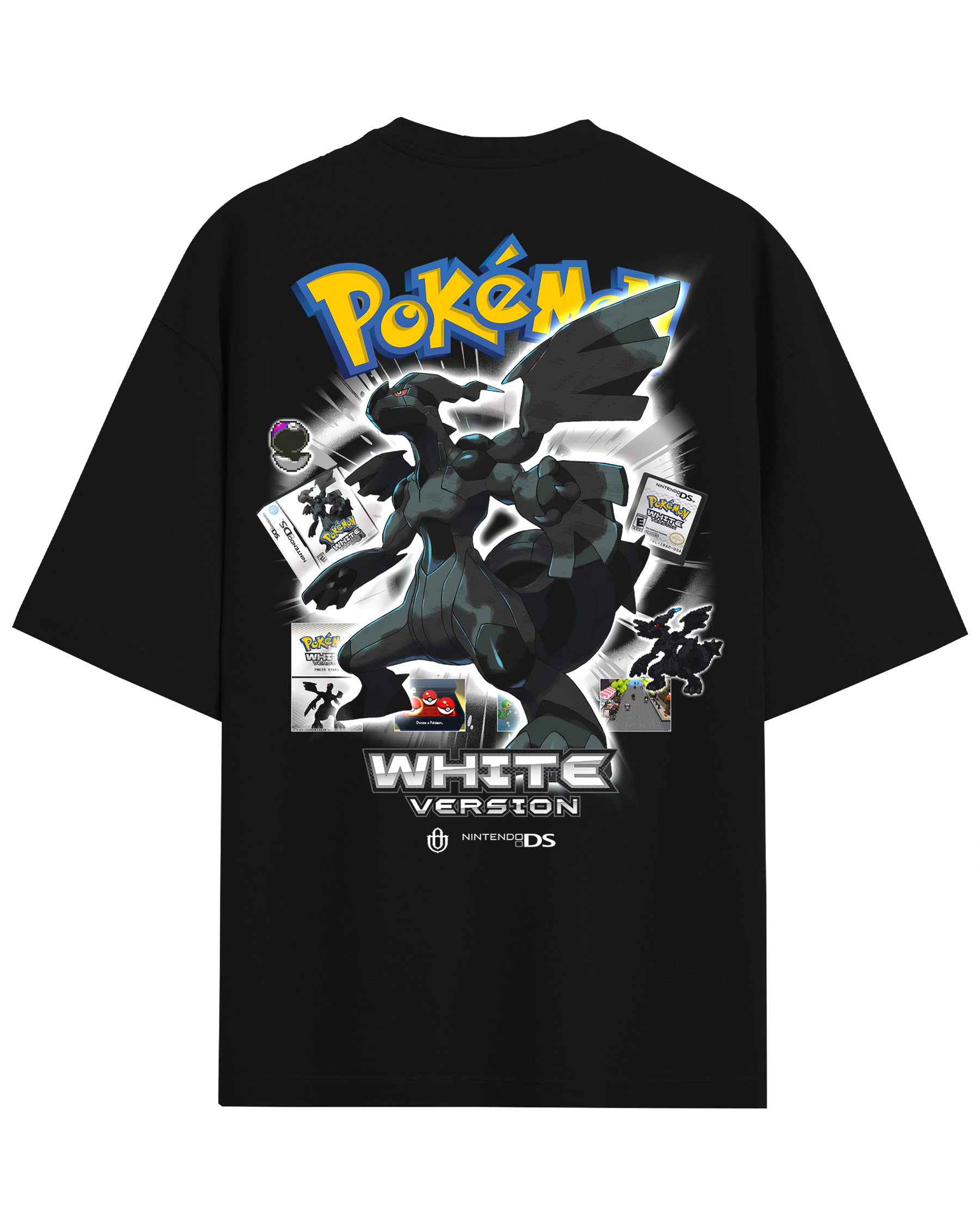 Video Games 'PKMN White Version' Back T-Shirt