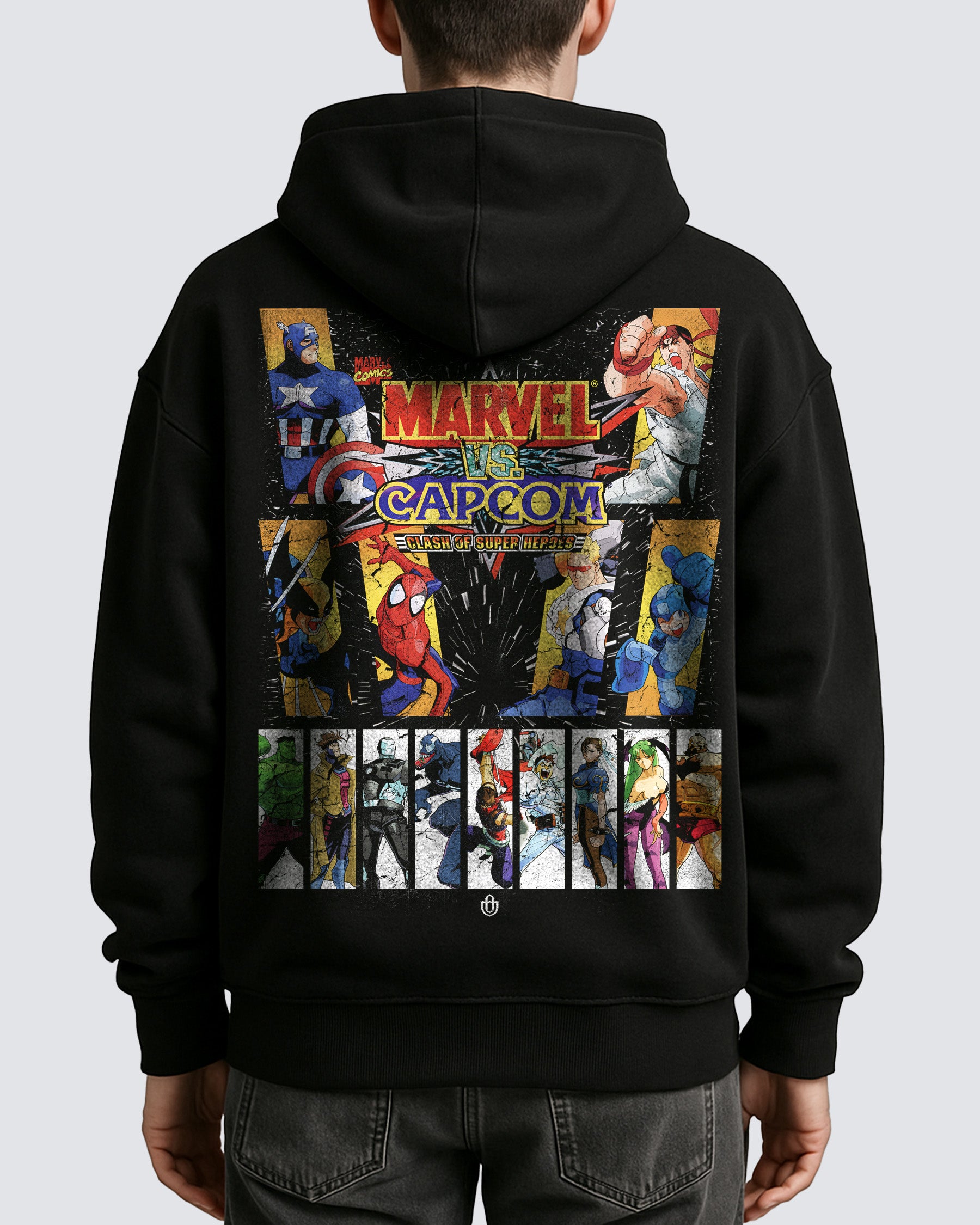 Video Games 'Marvel vs Capcom: Clash of Super Heroes v2' Oversized Hoodie