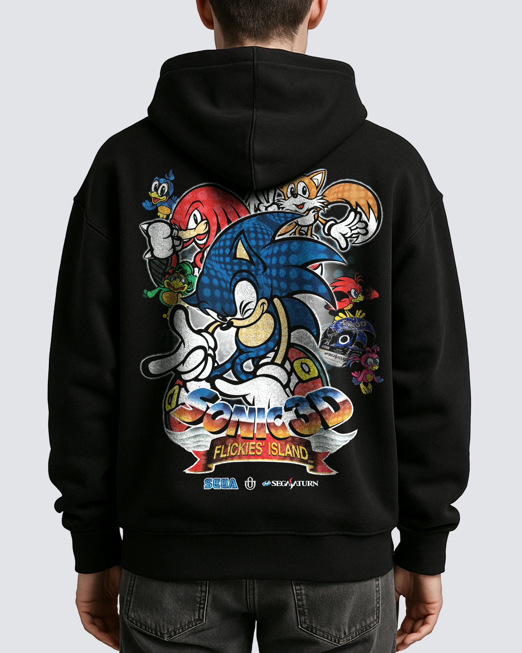 Video Games 'Sonic 3D Flickies' Island v2' Oversized Hoodie