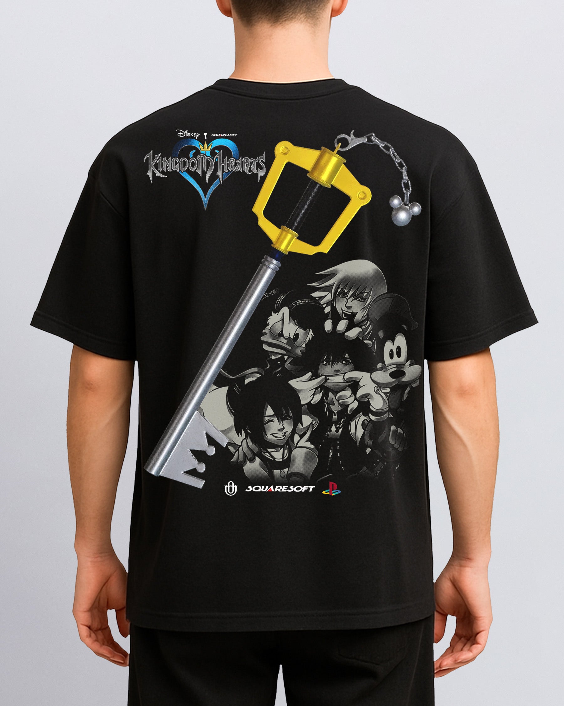 Video Games 'Kingdom Hearts - Keyblade' Back T-Shirt