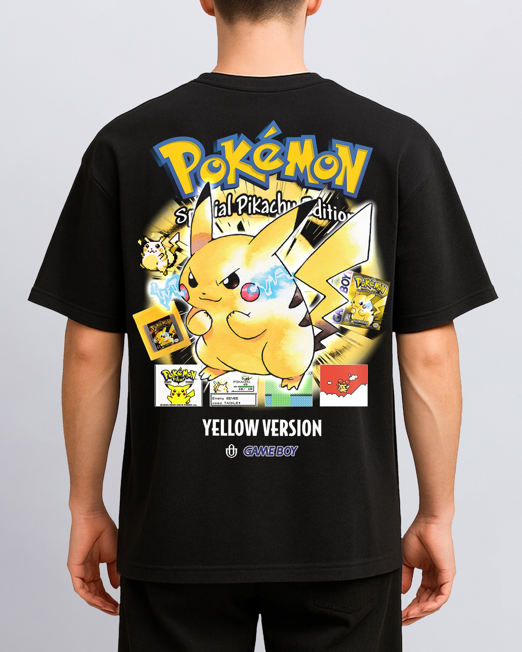 Video Games 'PKMN Yellow Version' Back T-Shirt