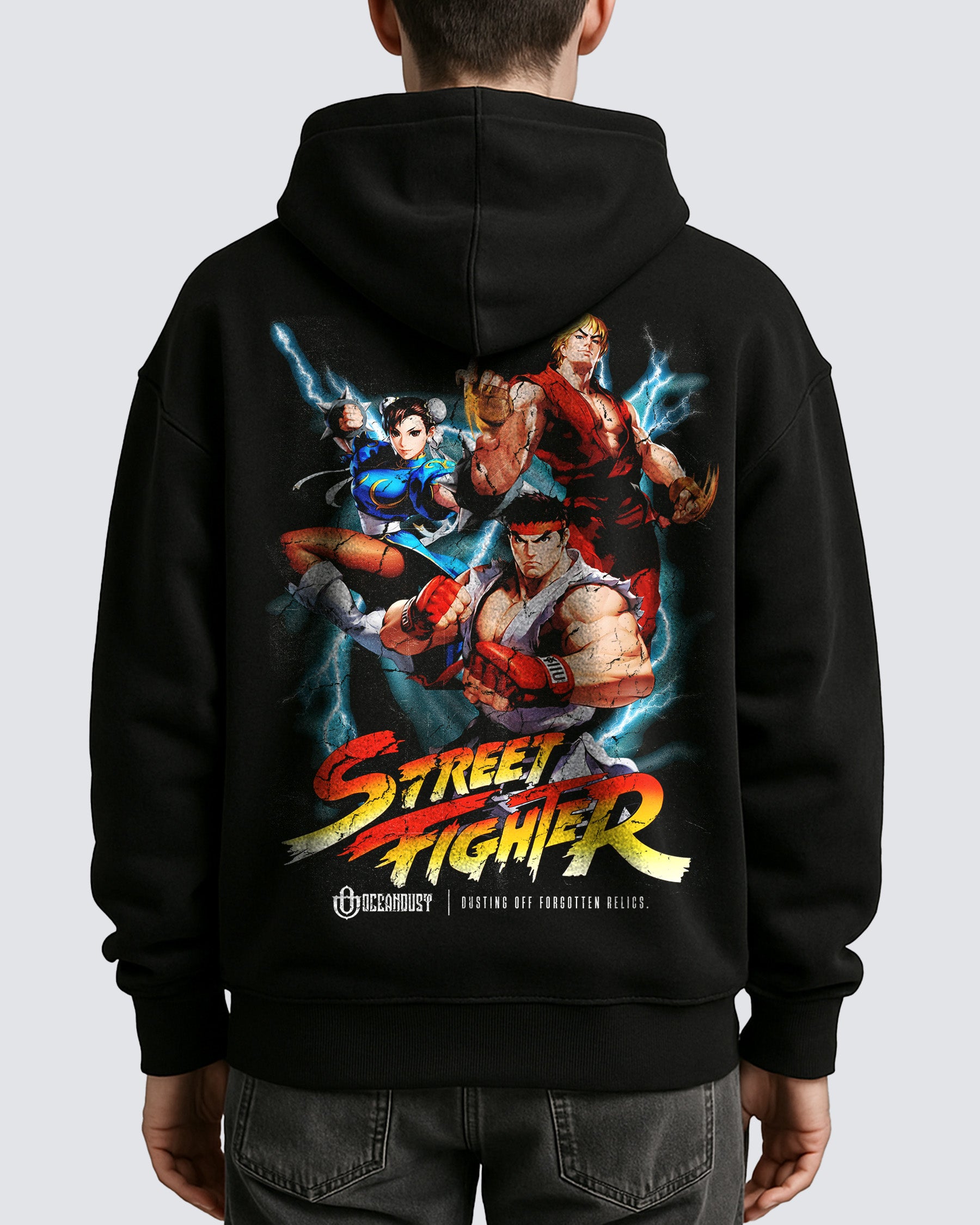 Video Games 'Street Fighter' Oversized Hoodie