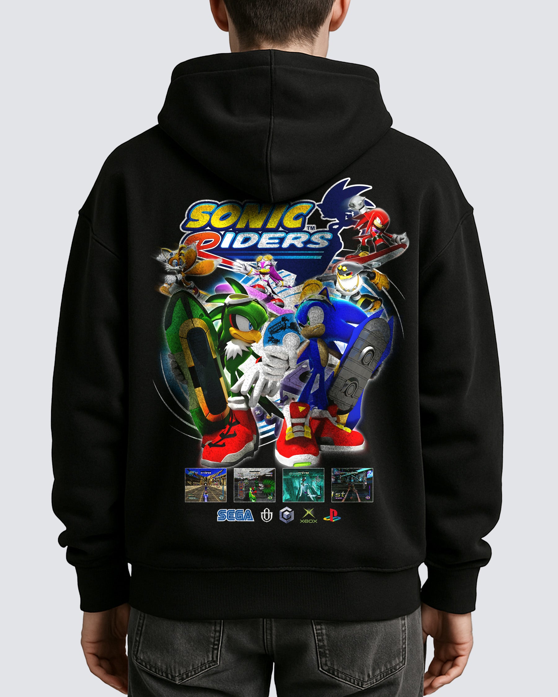 Video Games 'Sonic Riders' Oversized Hoodie