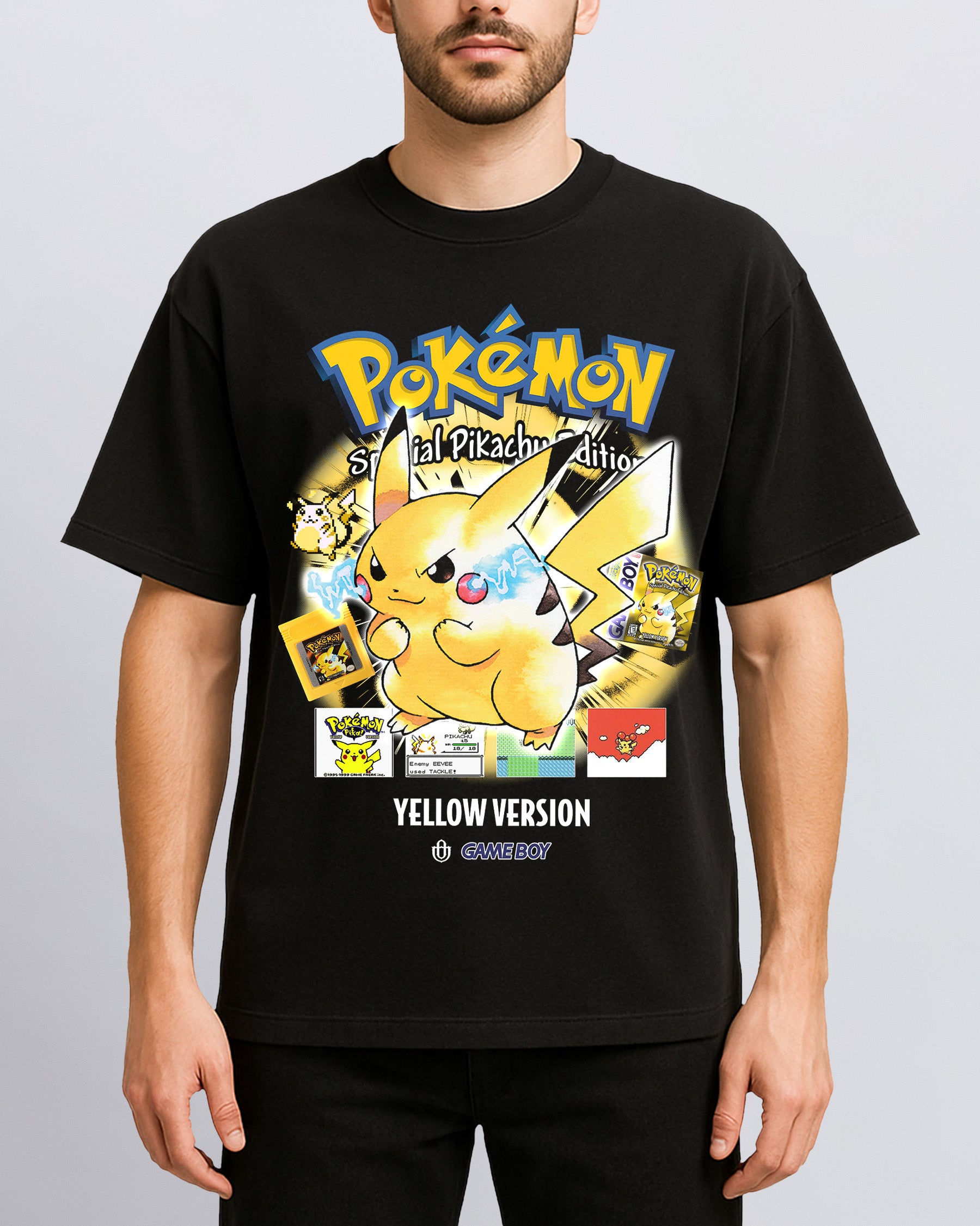 Video Games 'PKMN Yellow Version' Front T-Shirt