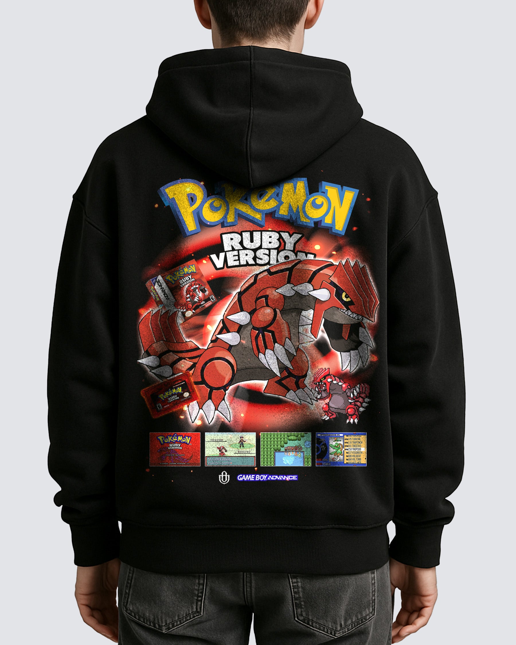 Video Games 'PKMN Ruby' Oversized Hoodie